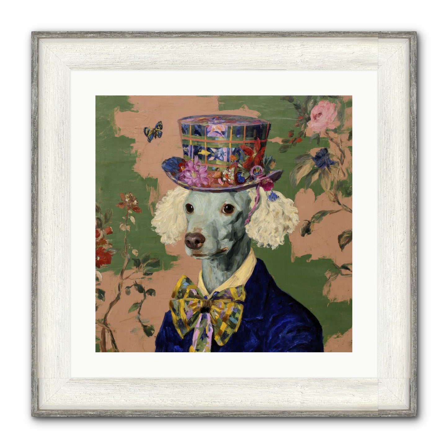 The Country Estate Framed Print - Driftwood White 20x20