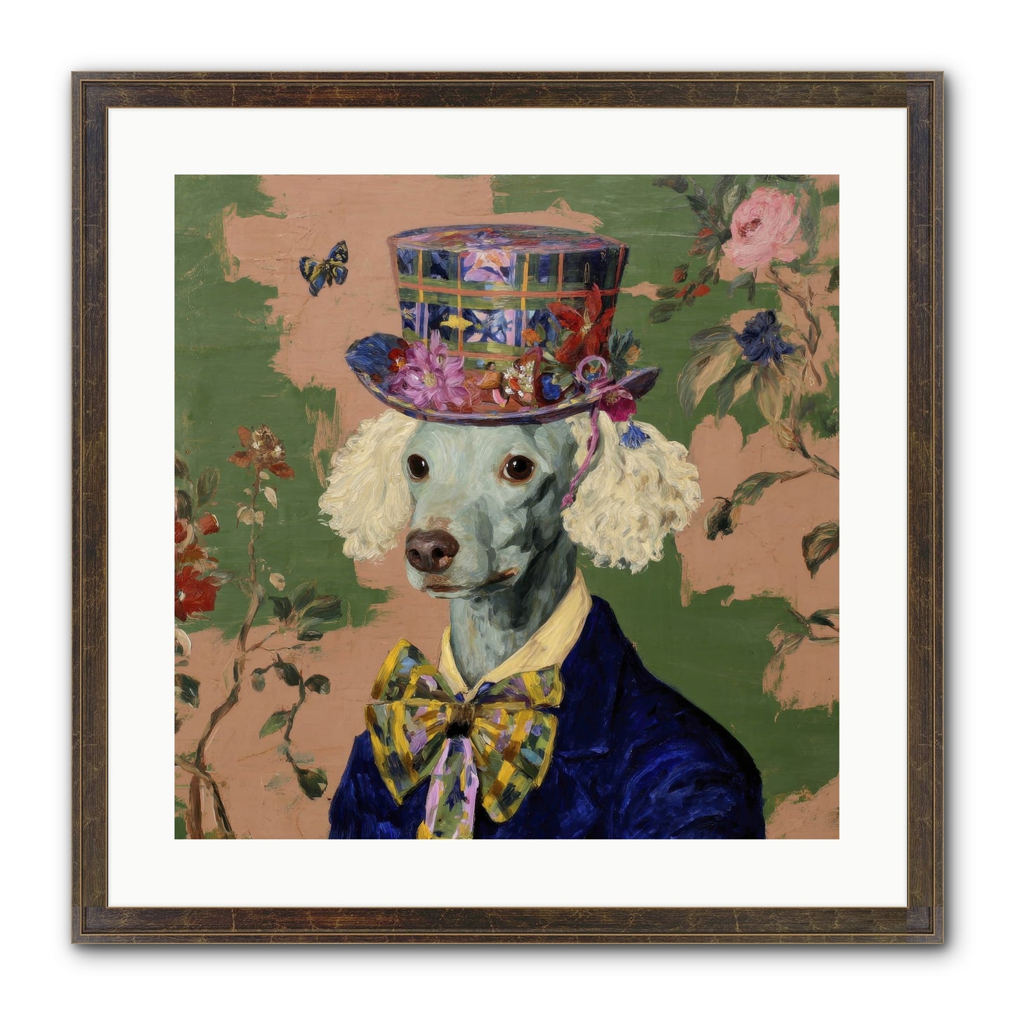 The Country Estate Framed Print - Slimwoods Black/Gold 20x20