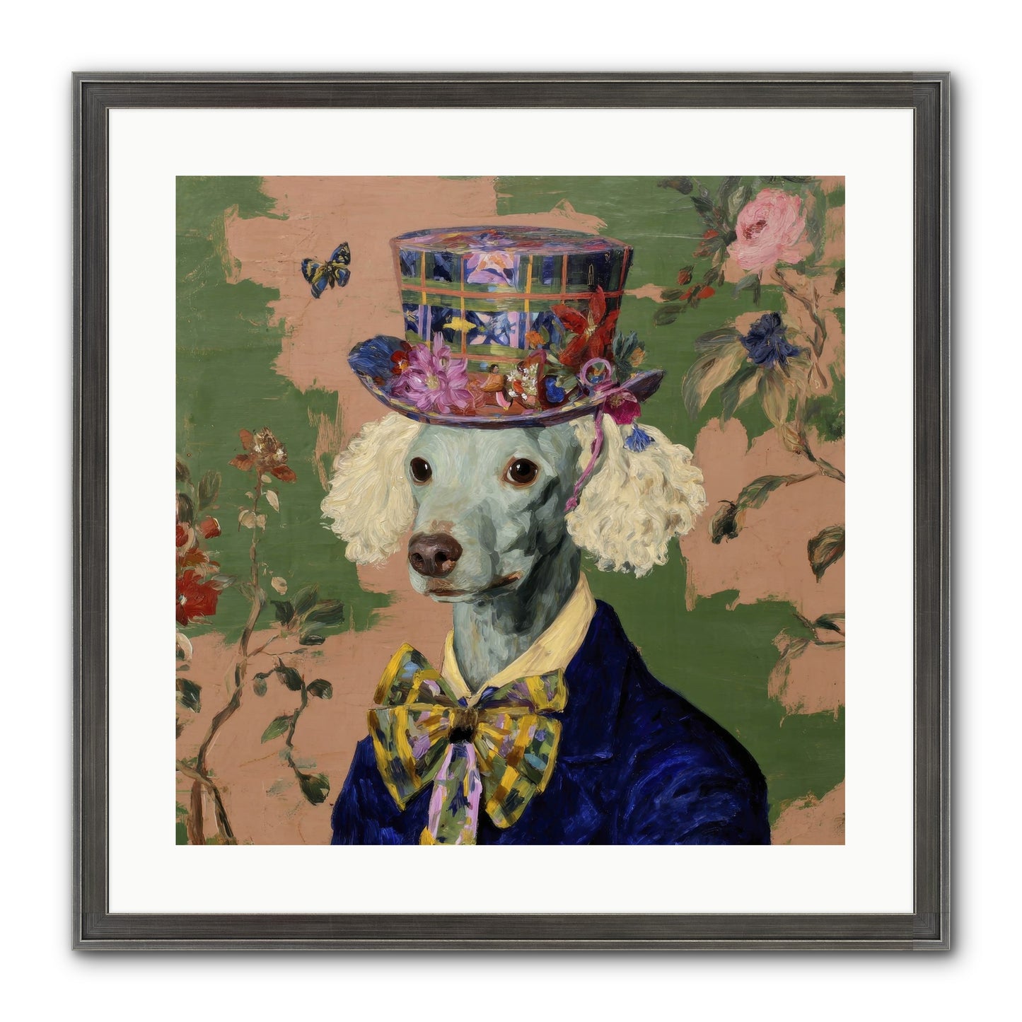 The Country Estate Framed Print - Slimwoods Black/Silver 20x20