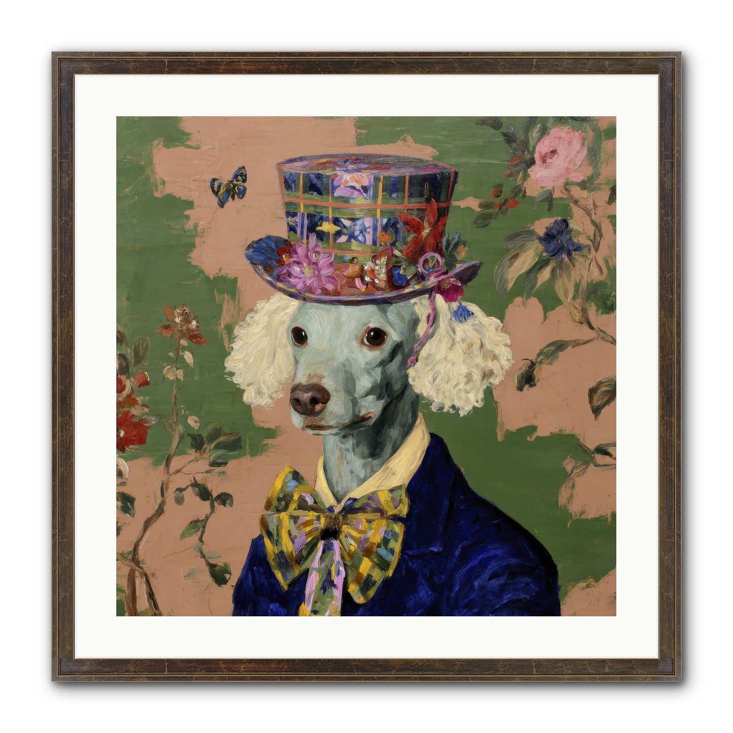 The Country Estate Framed Print - Slimwoods Black/Gold 24x24