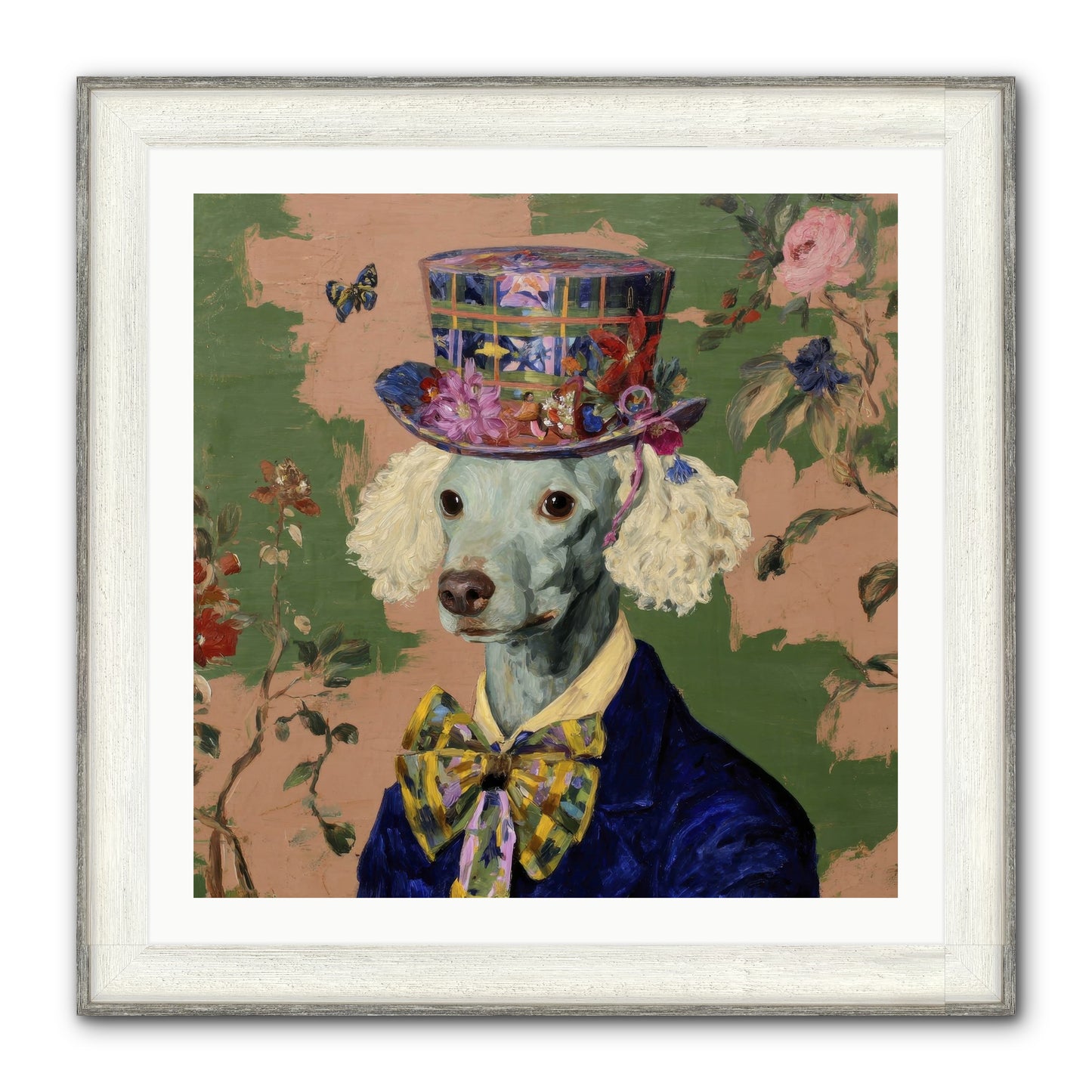 The Country Estate Framed Print - Driftwood White 30x30