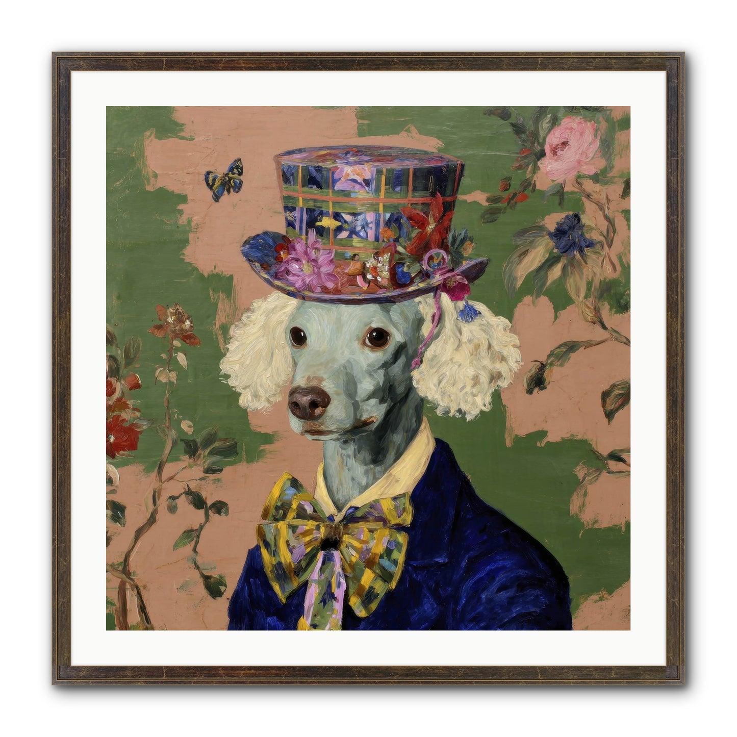 The Country Estate Framed Print - Slimwoods Black/Gold 30x30