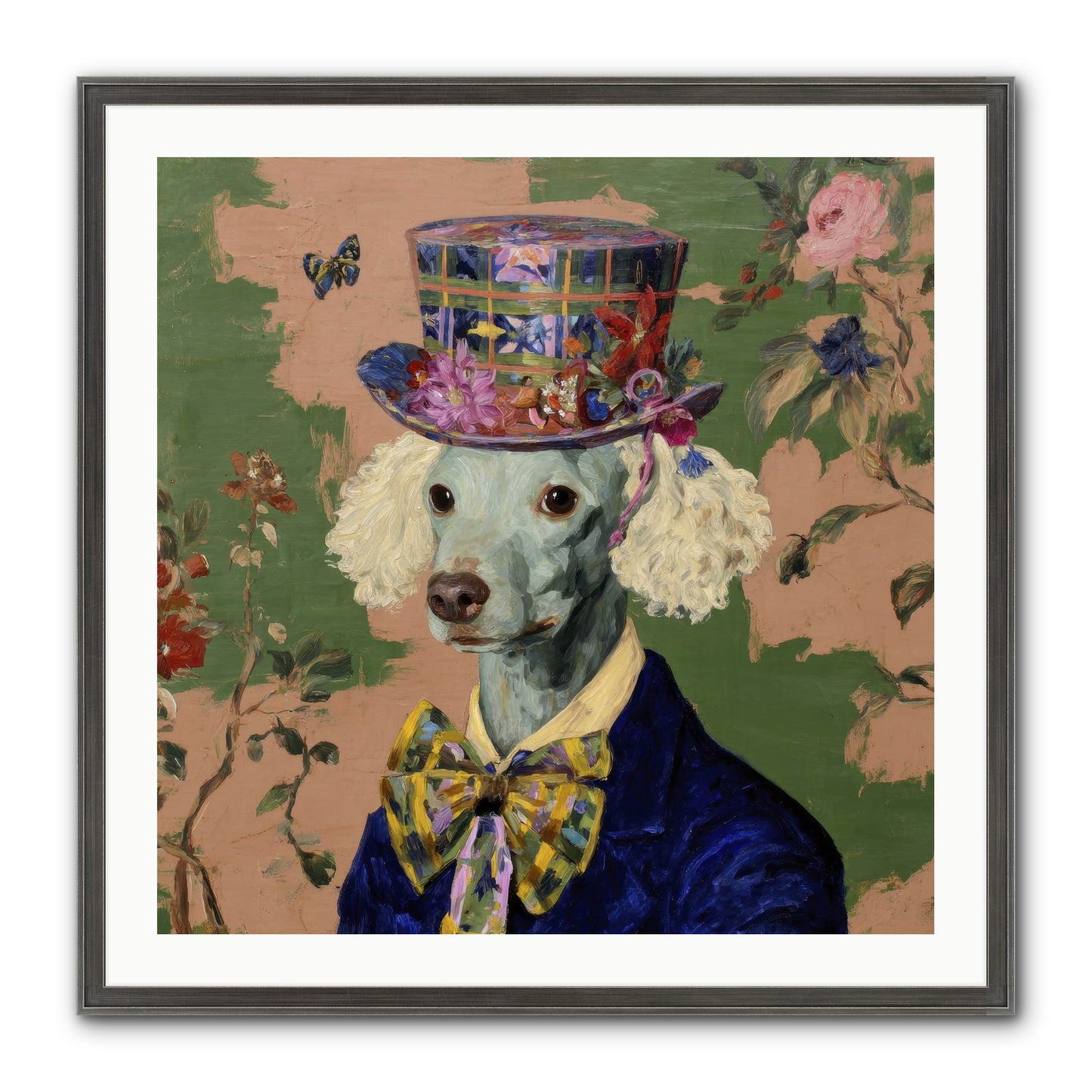 The Country Estate Framed Print - Slimwoods Black/Silver 30x30