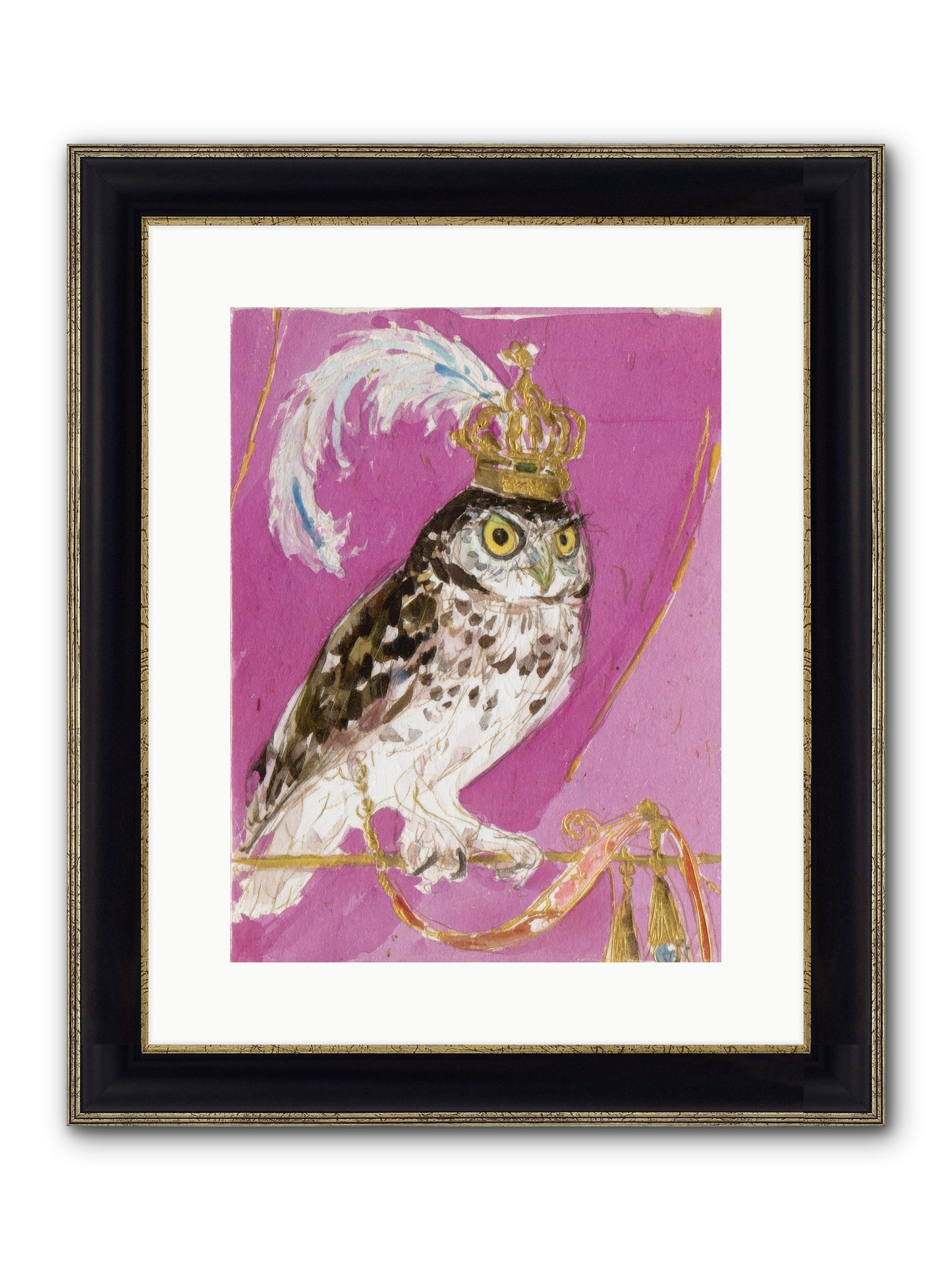 The Cricket Blazer Affair Framed Print - Black & Gold 12x16