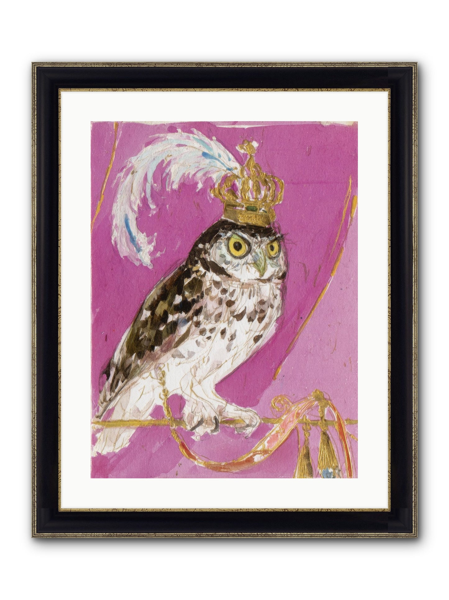 The Cricket Blazer Affair Framed Print - Black & Gold 18x24