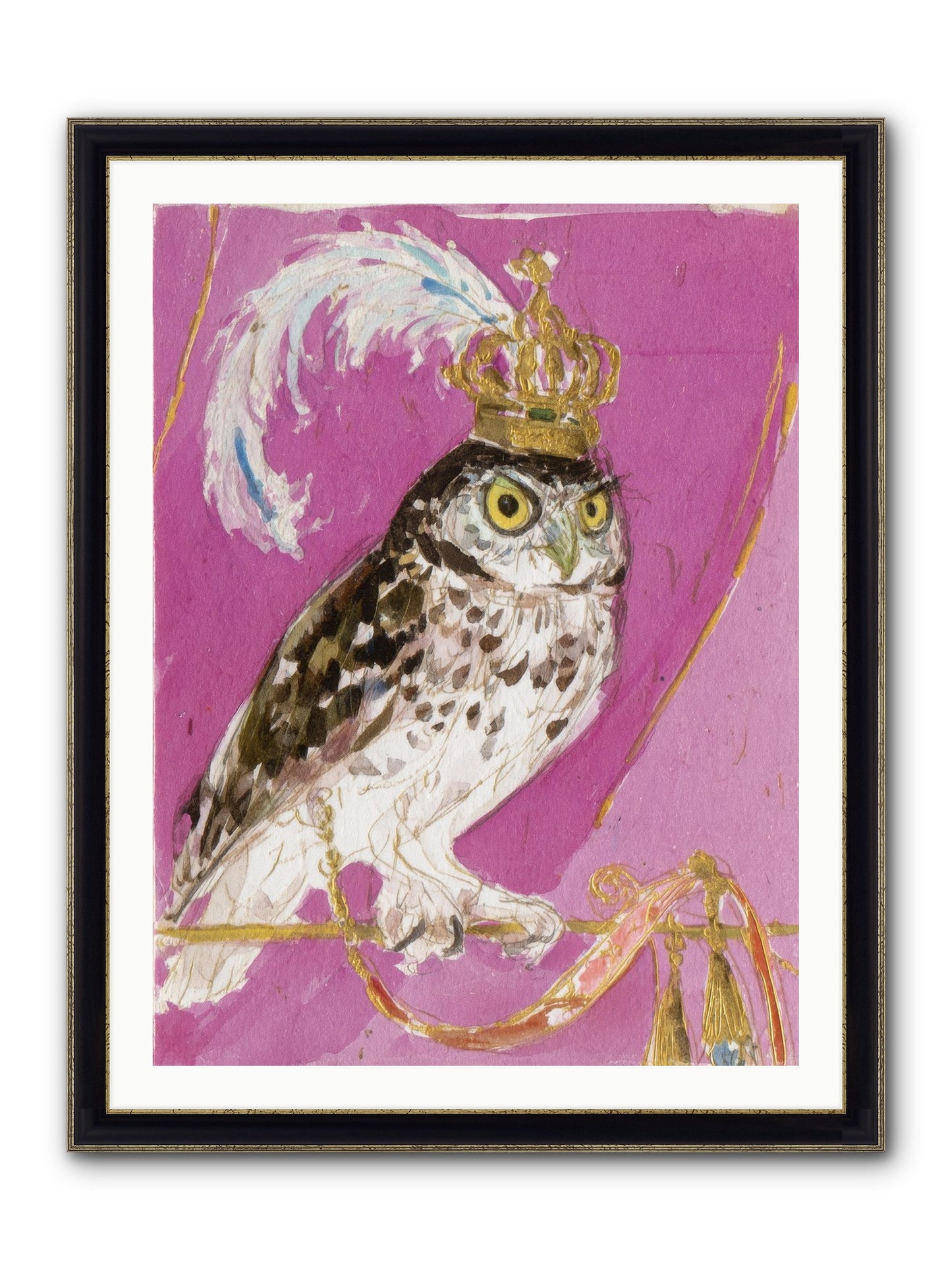 The Cricket Blazer Affair Framed Print - Black & Gold 30x40