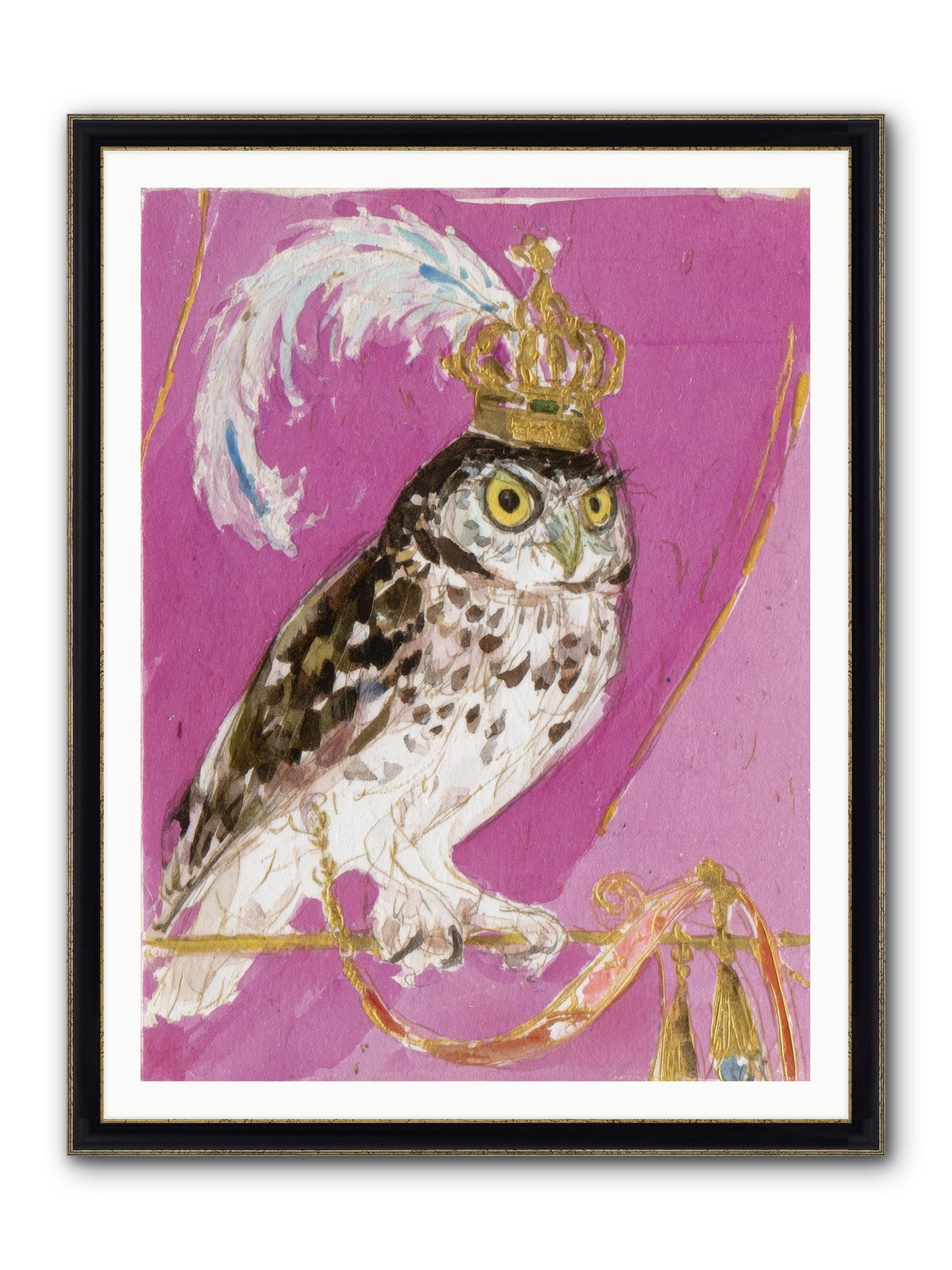 The Cricket Blazer Affair Framed Print - Black & Gold 36x48