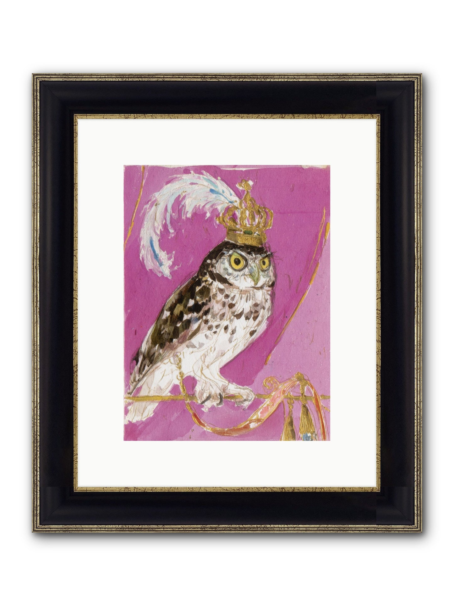 The Cricket Blazer Affair Framed Print - Black & Gold 9x12
