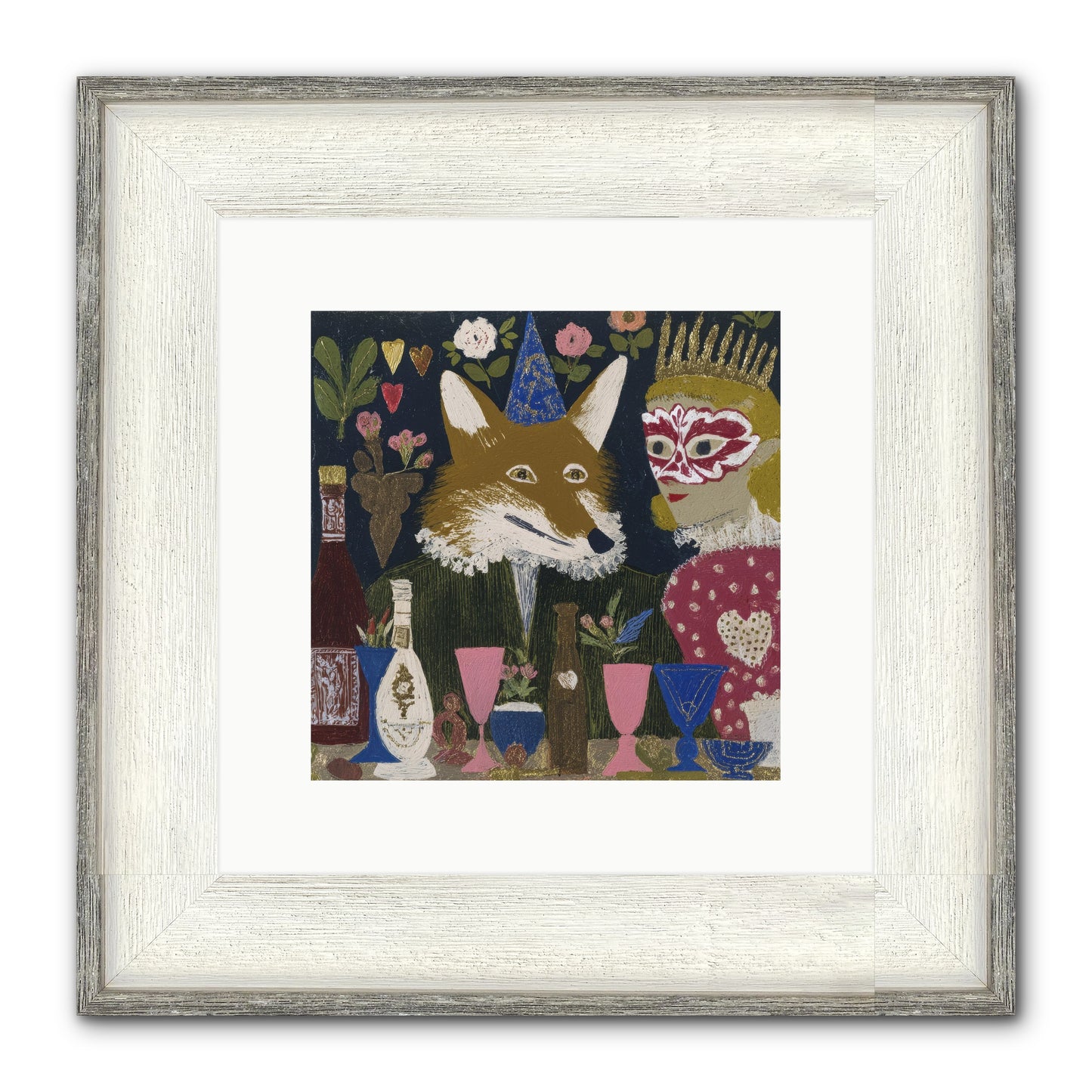 The Crown She Never Asked For Framed Print - Driftwood White 10x10