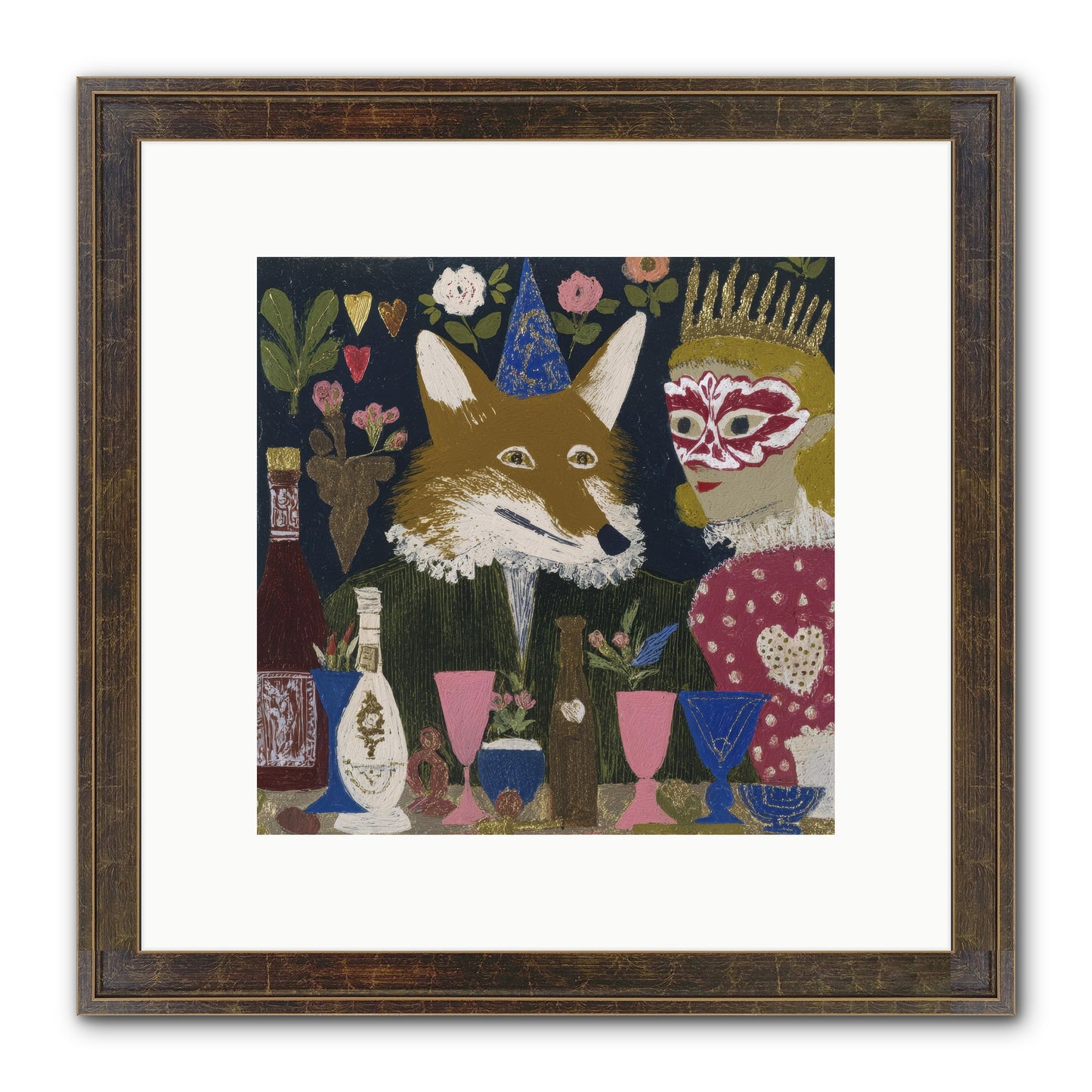 The Crown She Never Asked For Framed Print - Slimwoods Black/Gold 10x10