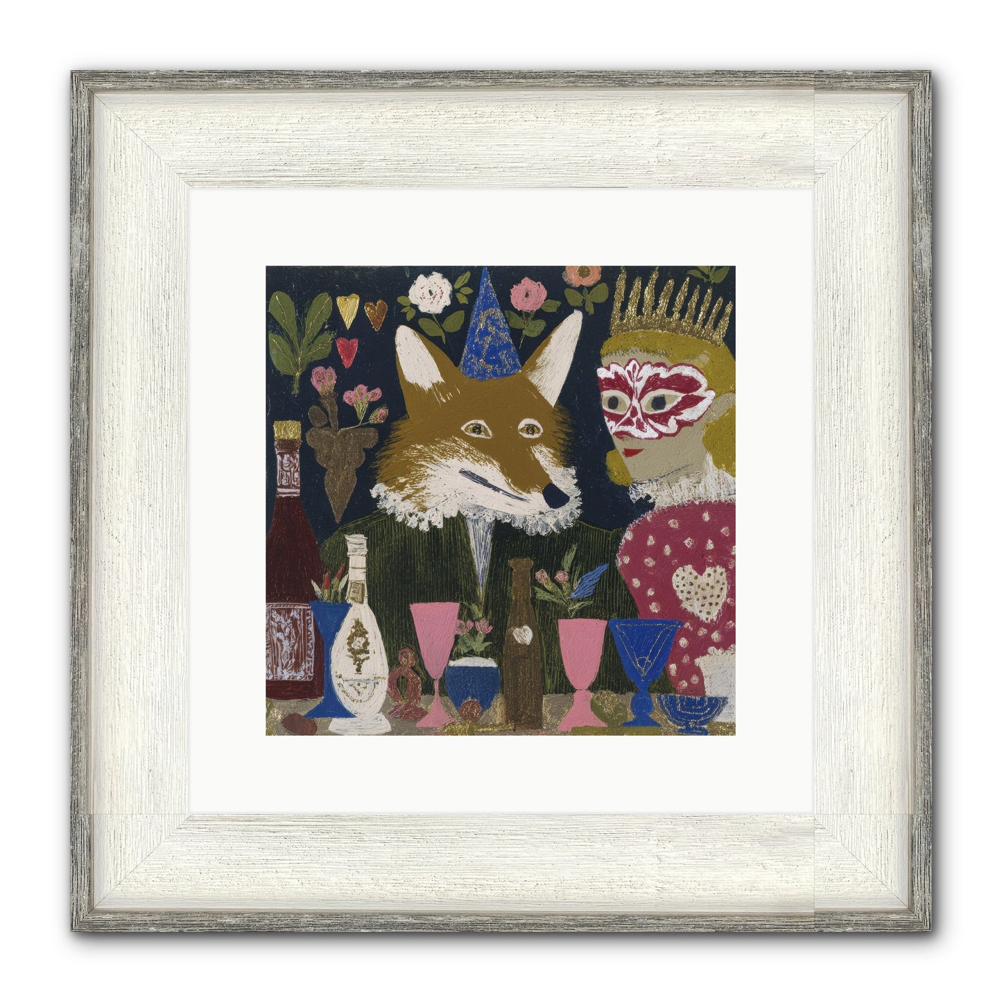 The Crown She Never Asked For Framed Print - Driftwood White 12x12