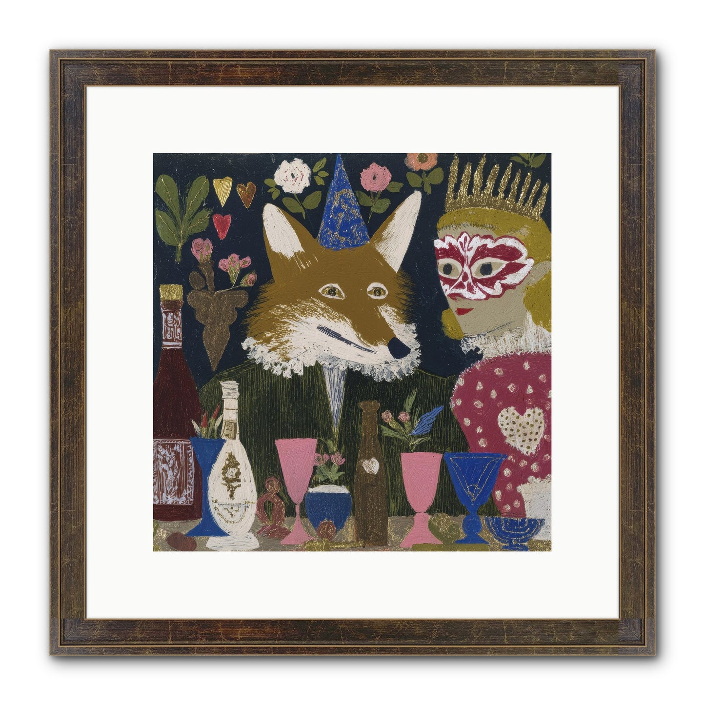 The Crown She Never Asked For Framed Print - Slimwoods Black/Gold 12x12