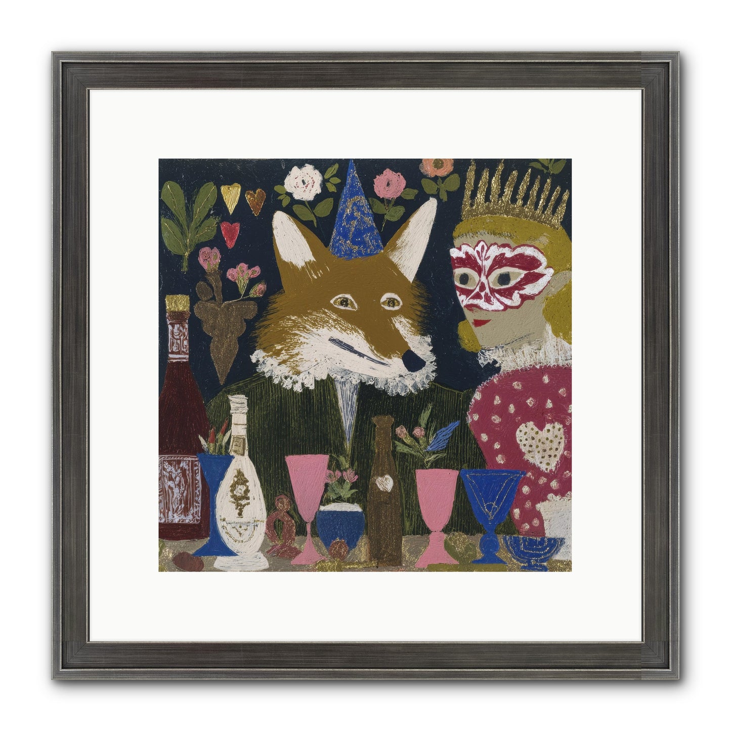 The Crown She Never Asked For Framed Print - Slimwoods Black/Silver 12x12