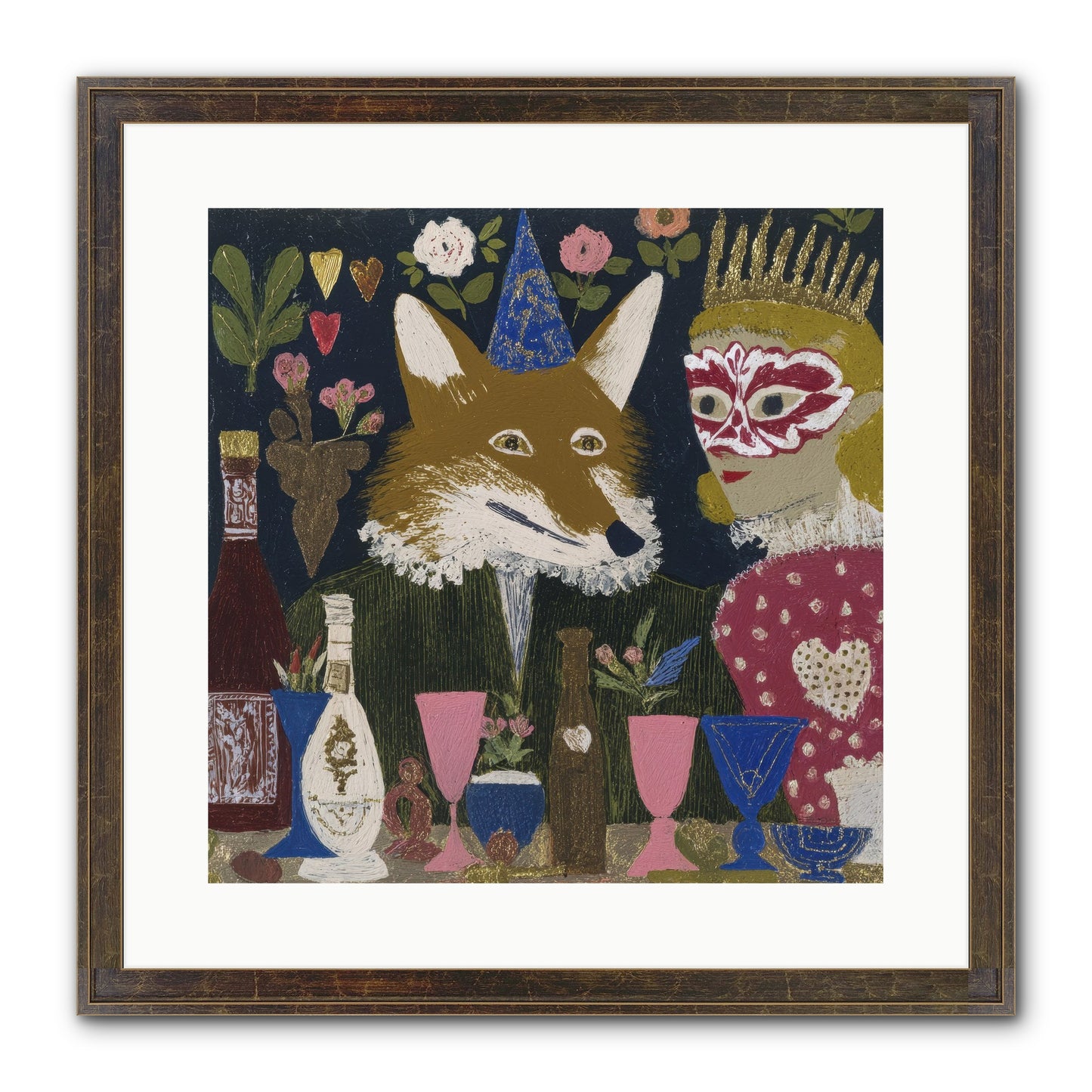 The Crown She Never Asked For Framed Print - Slimwoods Black/Gold 16x16