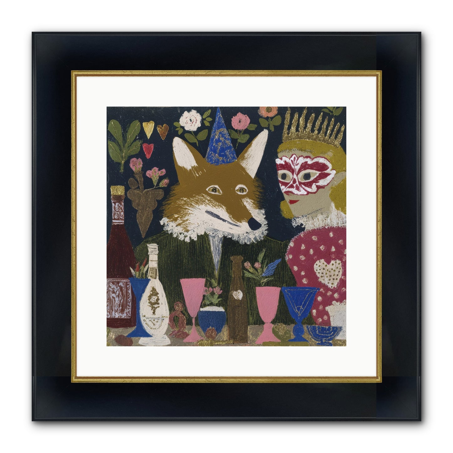 The Crown She Never Asked For Framed Print - Wide Black w/Gold 16x16