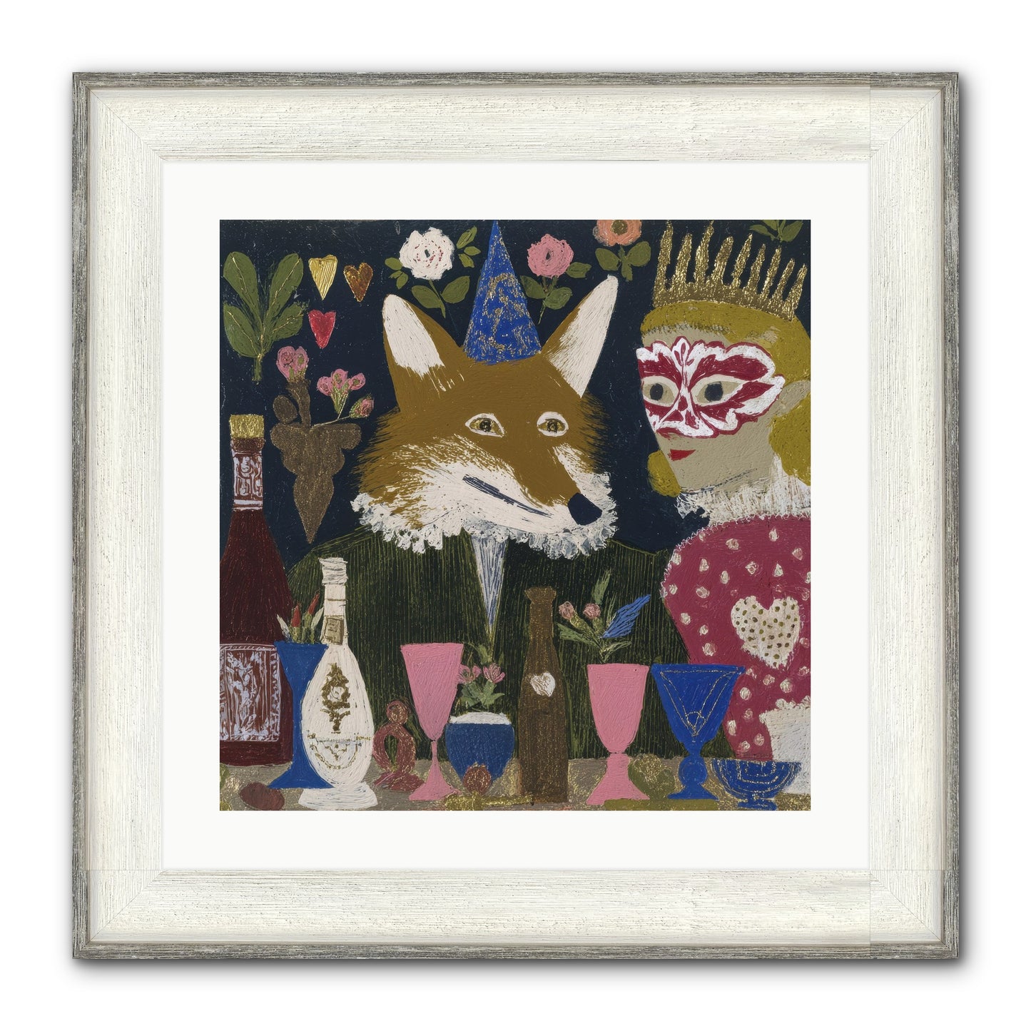 The Crown She Never Asked For Framed Print - Driftwood White 20x20