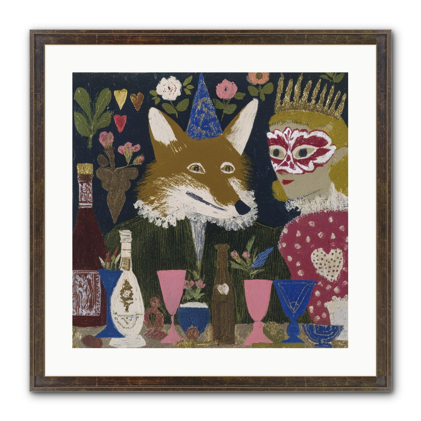 The Crown She Never Asked For Framed Print - Slimwoods Black/Gold 20x20
