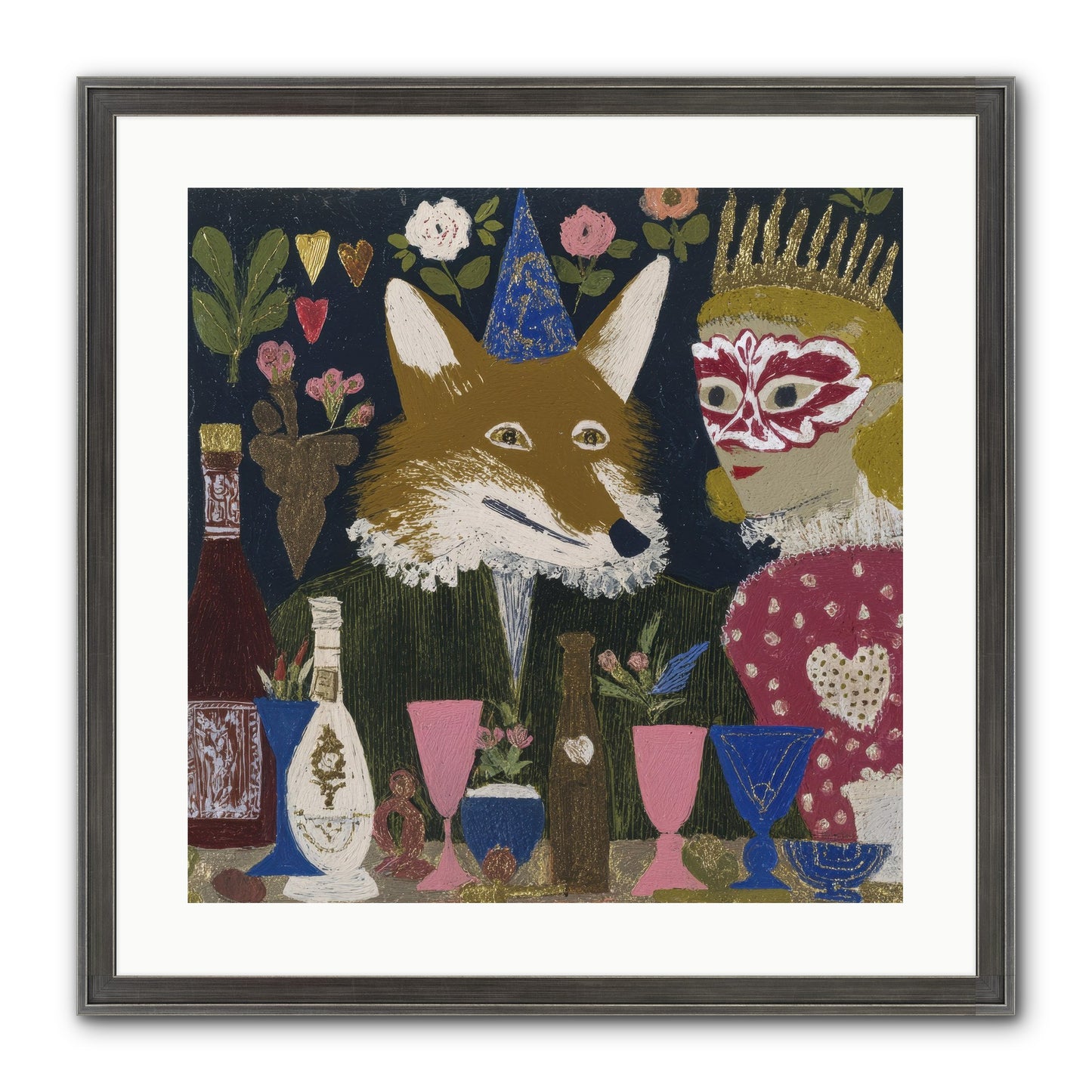 The Crown She Never Asked For Framed Print - Slimwoods Black/Silver 20x20