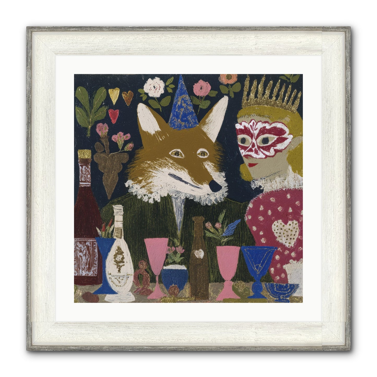 The Crown She Never Asked For Framed Print - Driftwood White 24x24