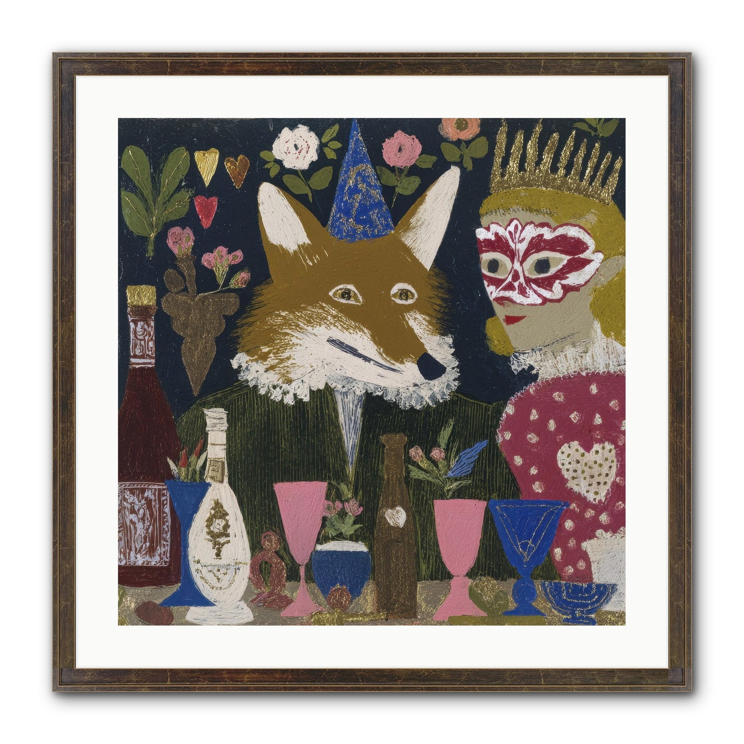 The Crown She Never Asked For Framed Print - Slimwoods Black/Gold 24x24