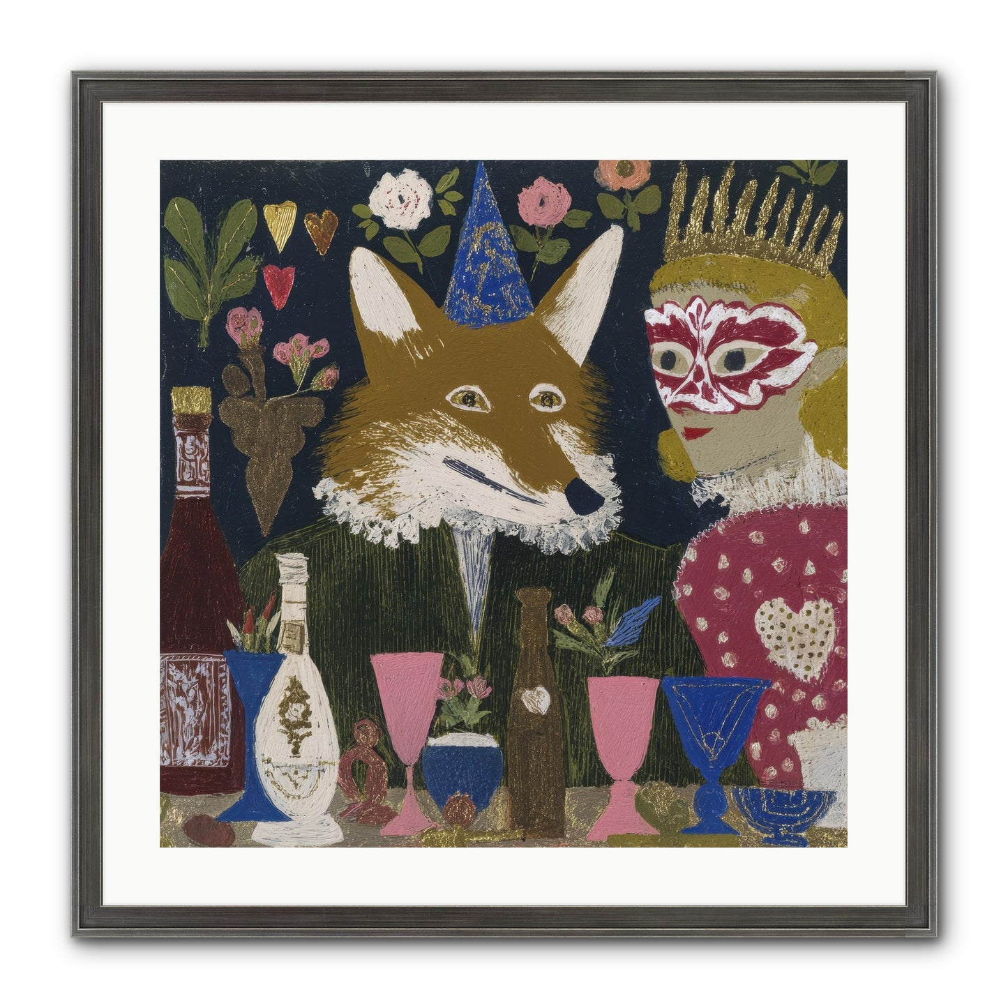 The Crown She Never Asked For Framed Print - Slimwoods Black/Silver 24x24