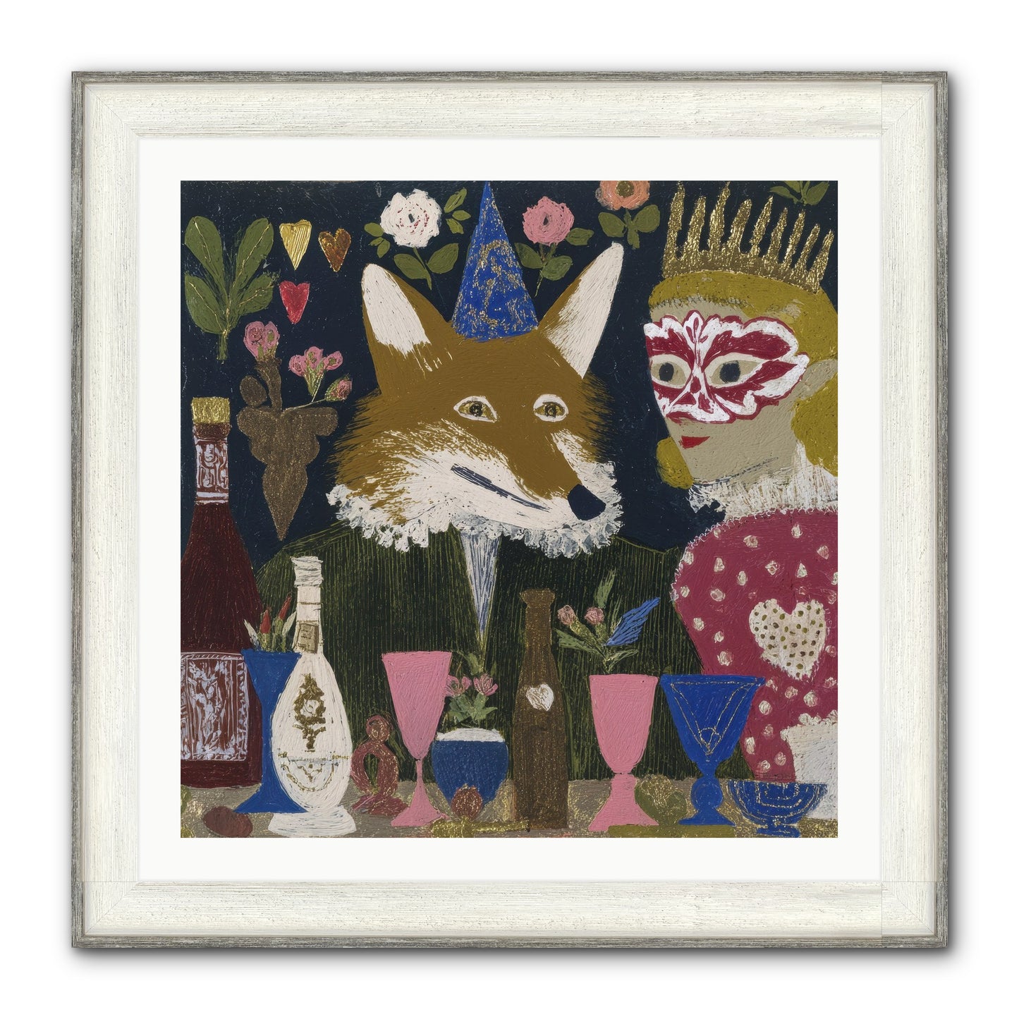 The Crown She Never Asked For Framed Print - Driftwood White 30x30