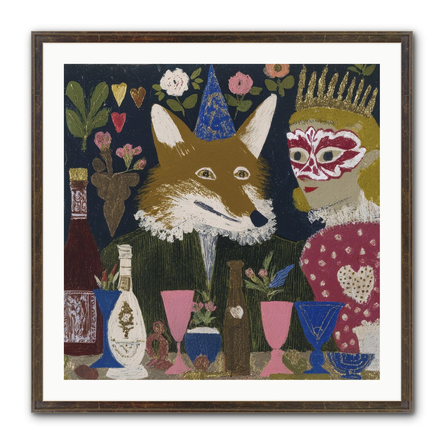 The Crown She Never Asked For Framed Print - Slimwoods Black/Gold 30x30