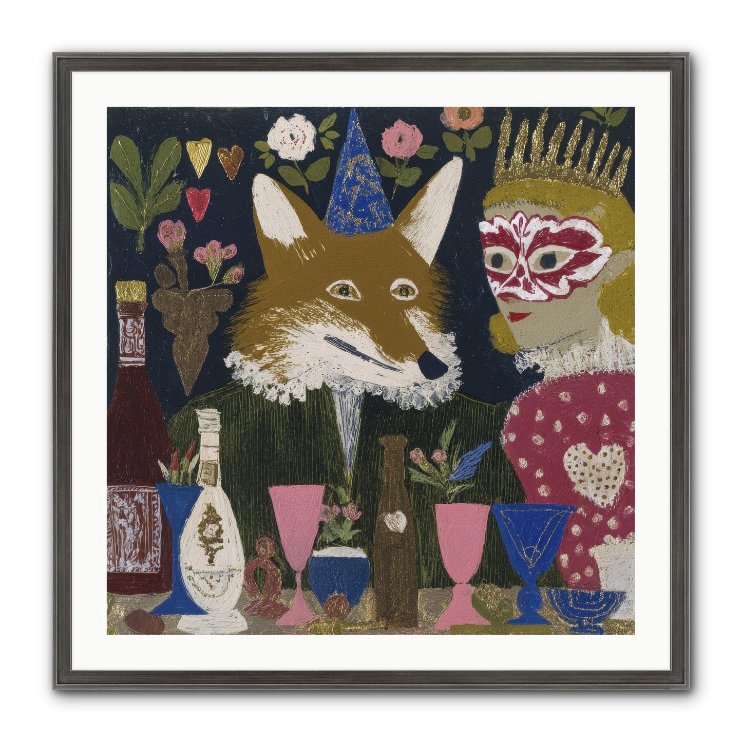 The Crown She Never Asked For Framed Print - Slimwoods Black/Silver 30x30