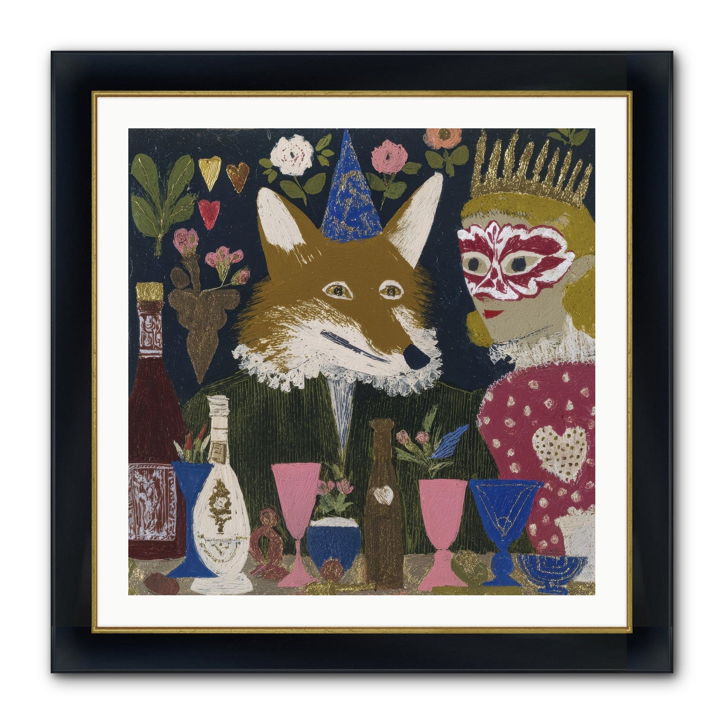 The Crown She Never Asked For Framed Print - Wide Black w/Gold 30x30