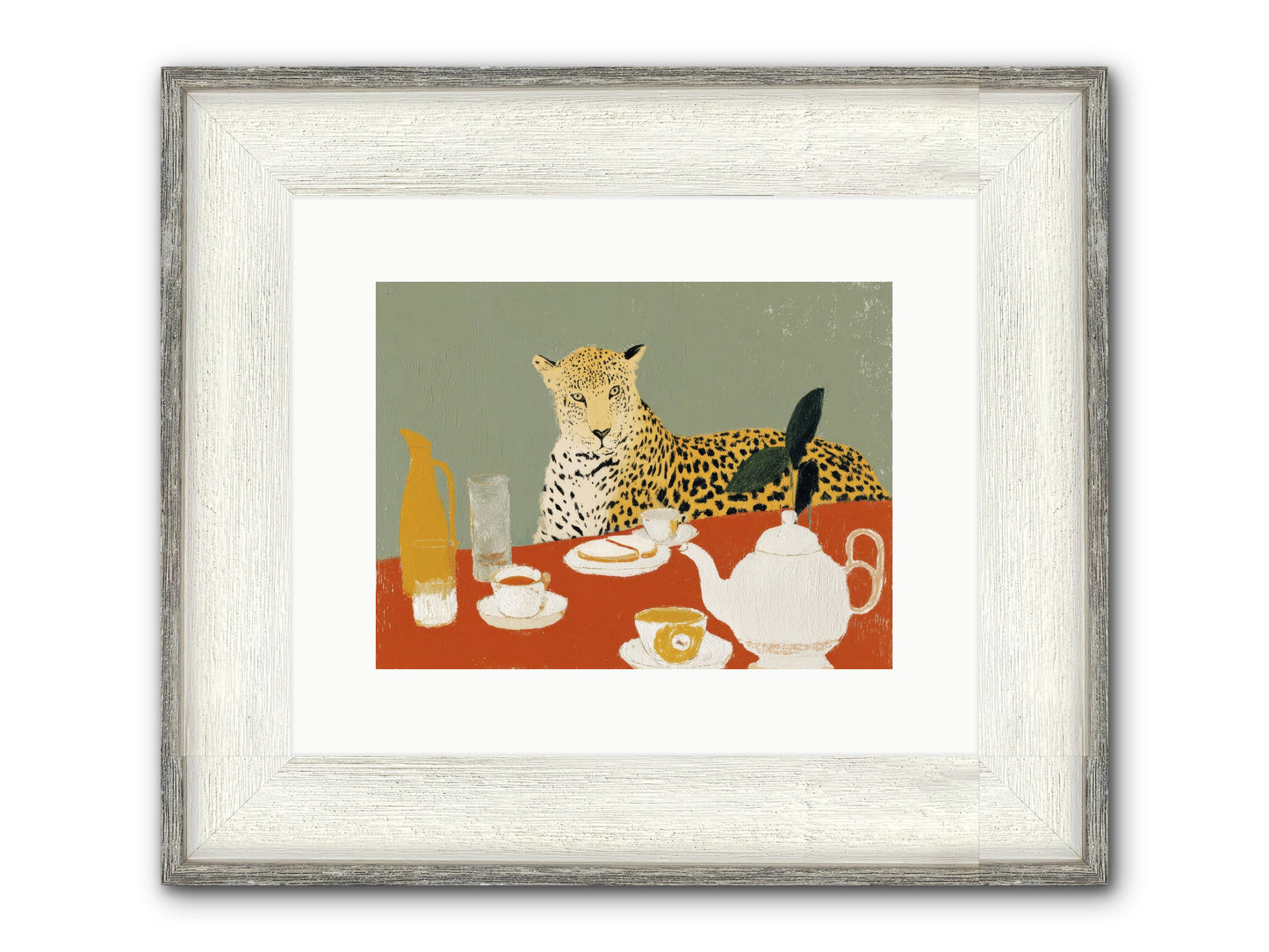 The Curator's Menagerie Framed Print - Driftwood White 12x9