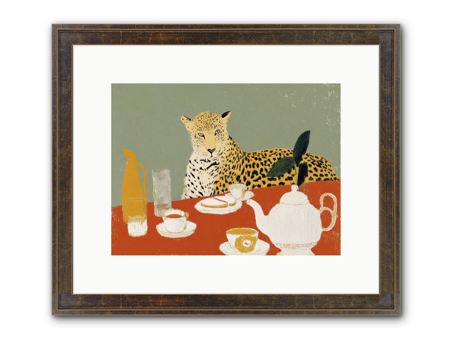 The Curator's Menagerie Framed Print - Slimwoods Black/Gold 12x9