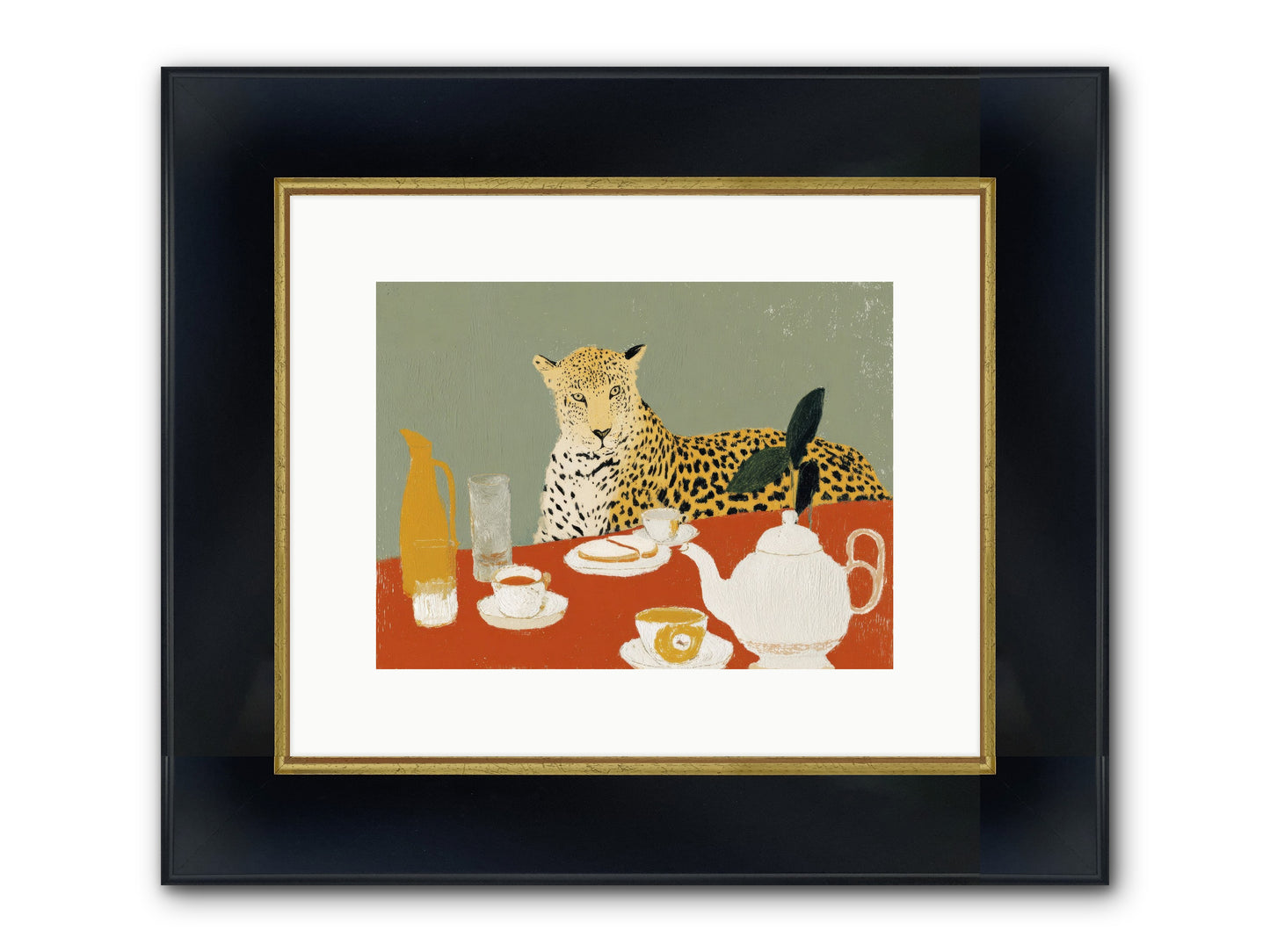 The Curator's Menagerie Framed Print - Wide Black w/Gold 12x9