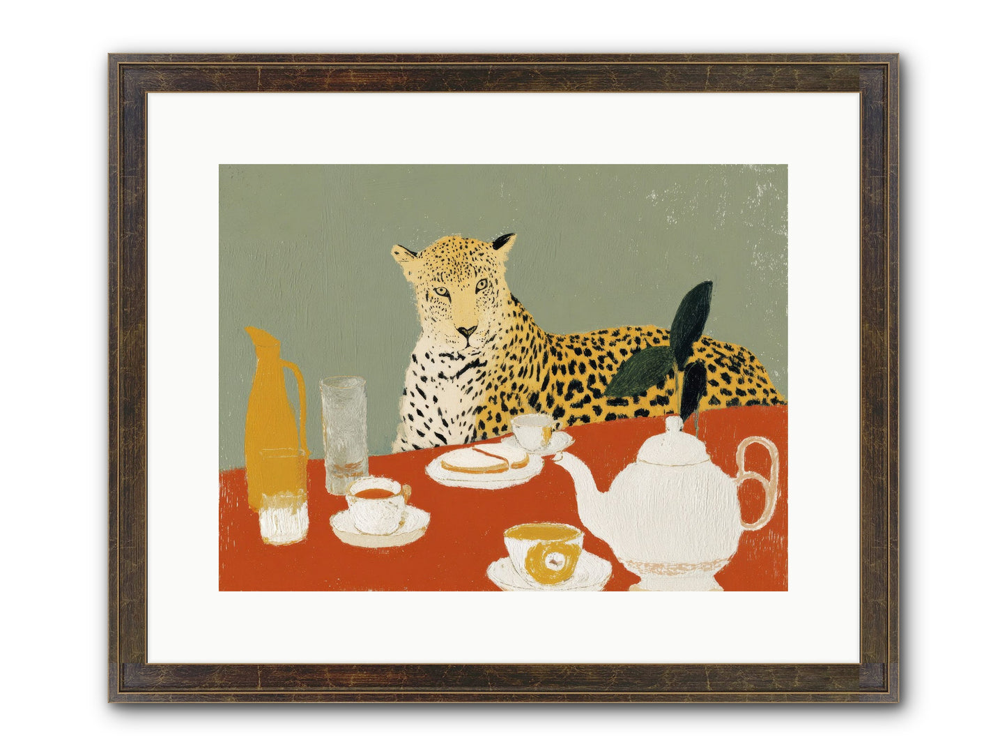 The Curator's Menagerie Framed Print - Slimwoods Black/Gold 16x12