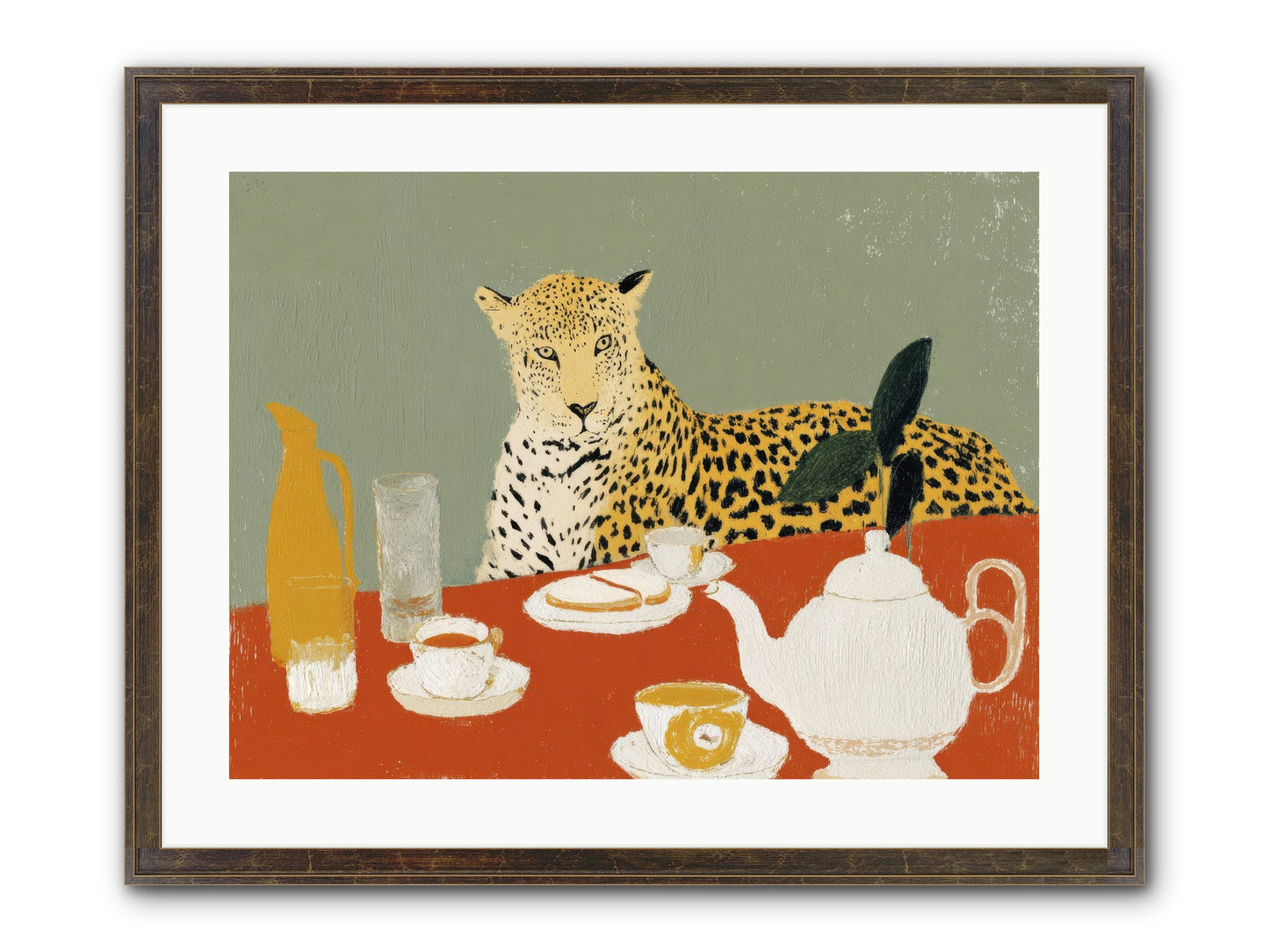 The Curator's Menagerie Framed Print - Slimwoods Black/Gold 24x18