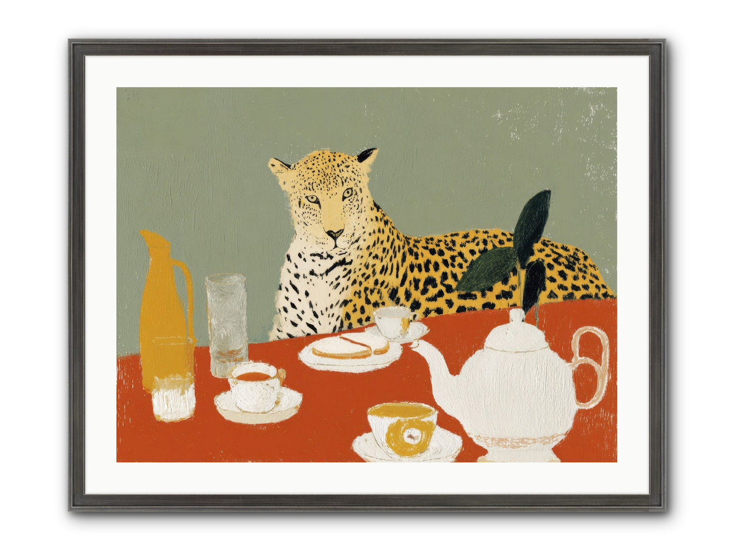 The Curator's Menagerie Framed Print - Slimwoods Black/Silver 32x24