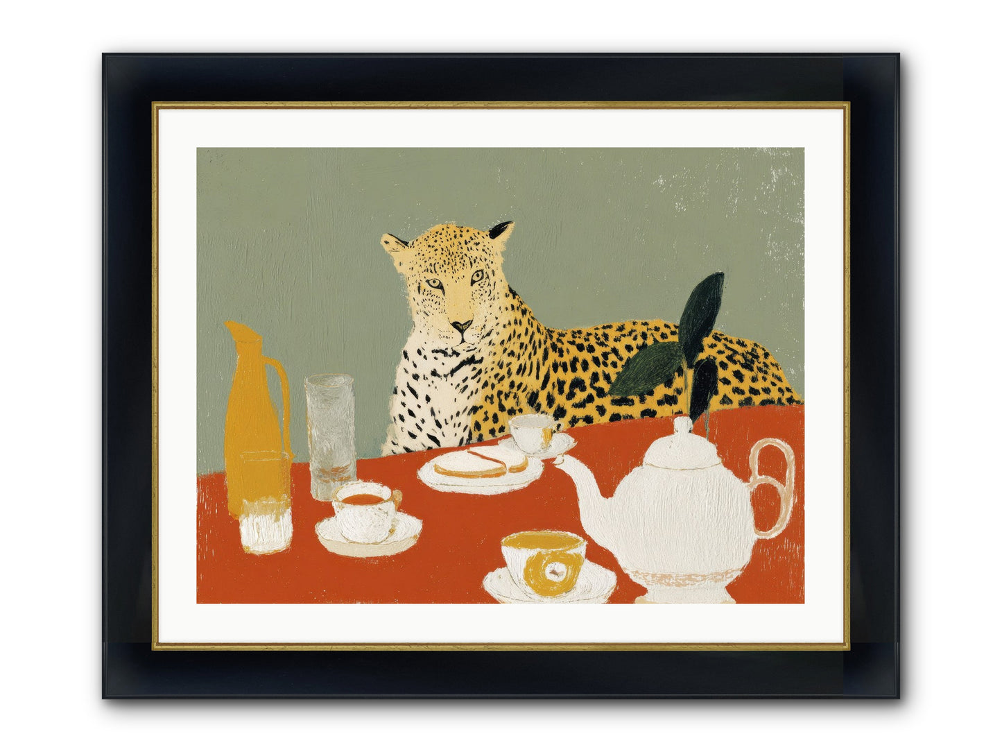 The Curator's Menagerie Framed Print - Wide Black w/Gold 32x24