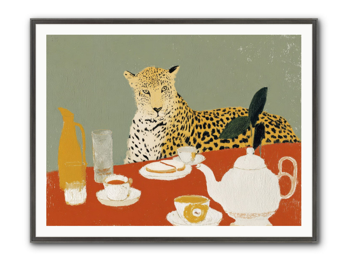 The Curator's Menagerie Framed Print - Slimwoods Black/Silver 48x36