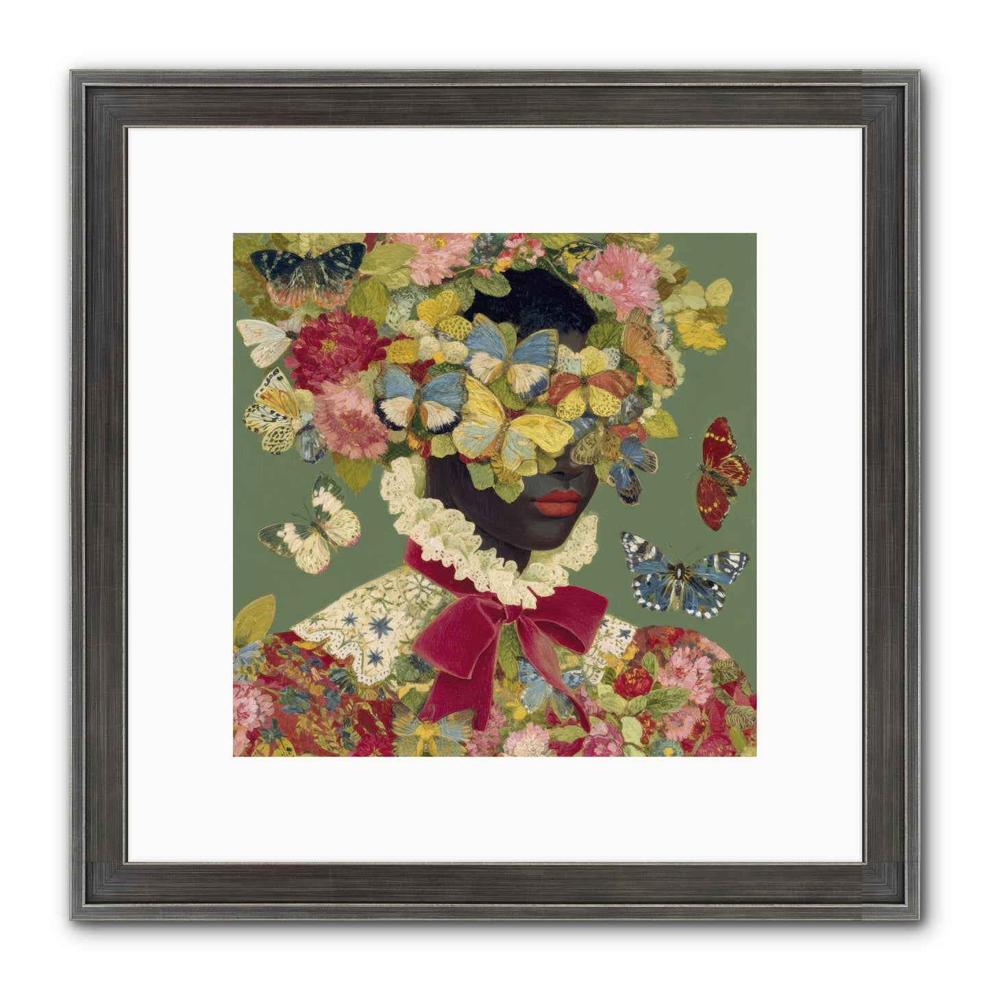 The Dahlia Atelier No. 1 Framed Print - Slimwoods Black/Silver 10x10