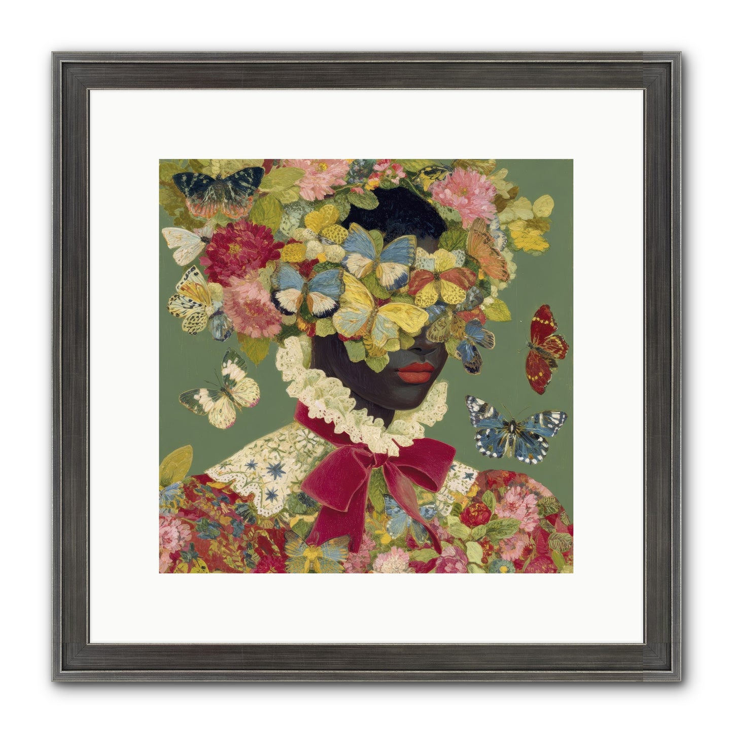 The Dahlia Atelier No. 1 Framed Print - Slimwoods Black/Silver 12x12