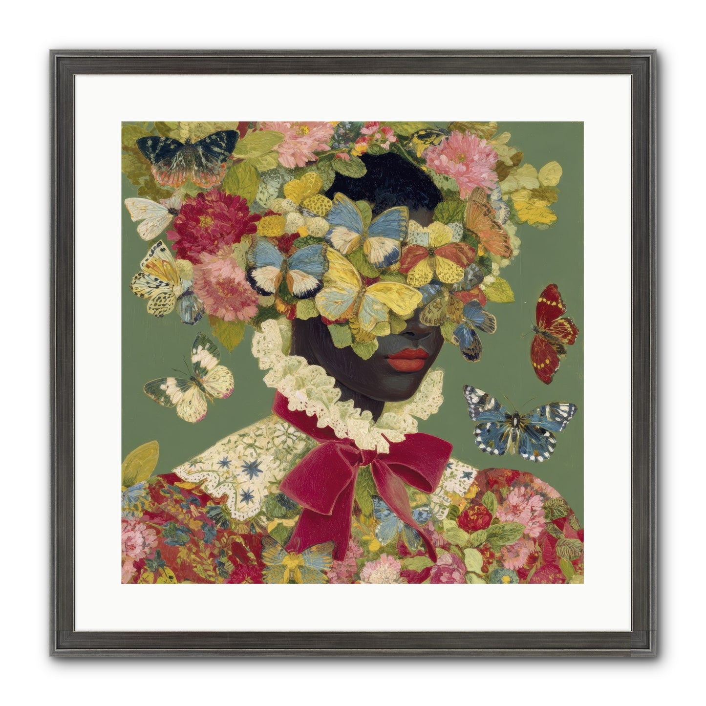 The Dahlia Atelier No. 1 Framed Print - Slimwoods Black/Silver 20x20