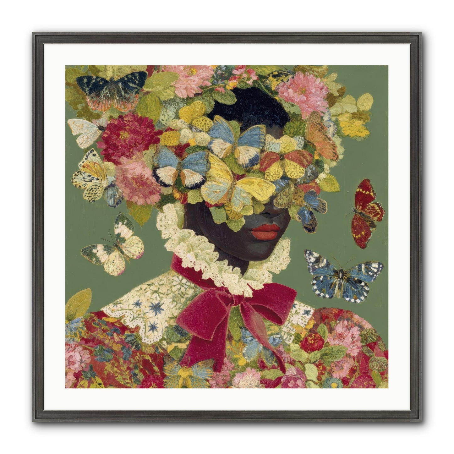 The Dahlia Atelier No. 1 Framed Print - Slimwoods Black/Silver 30x30