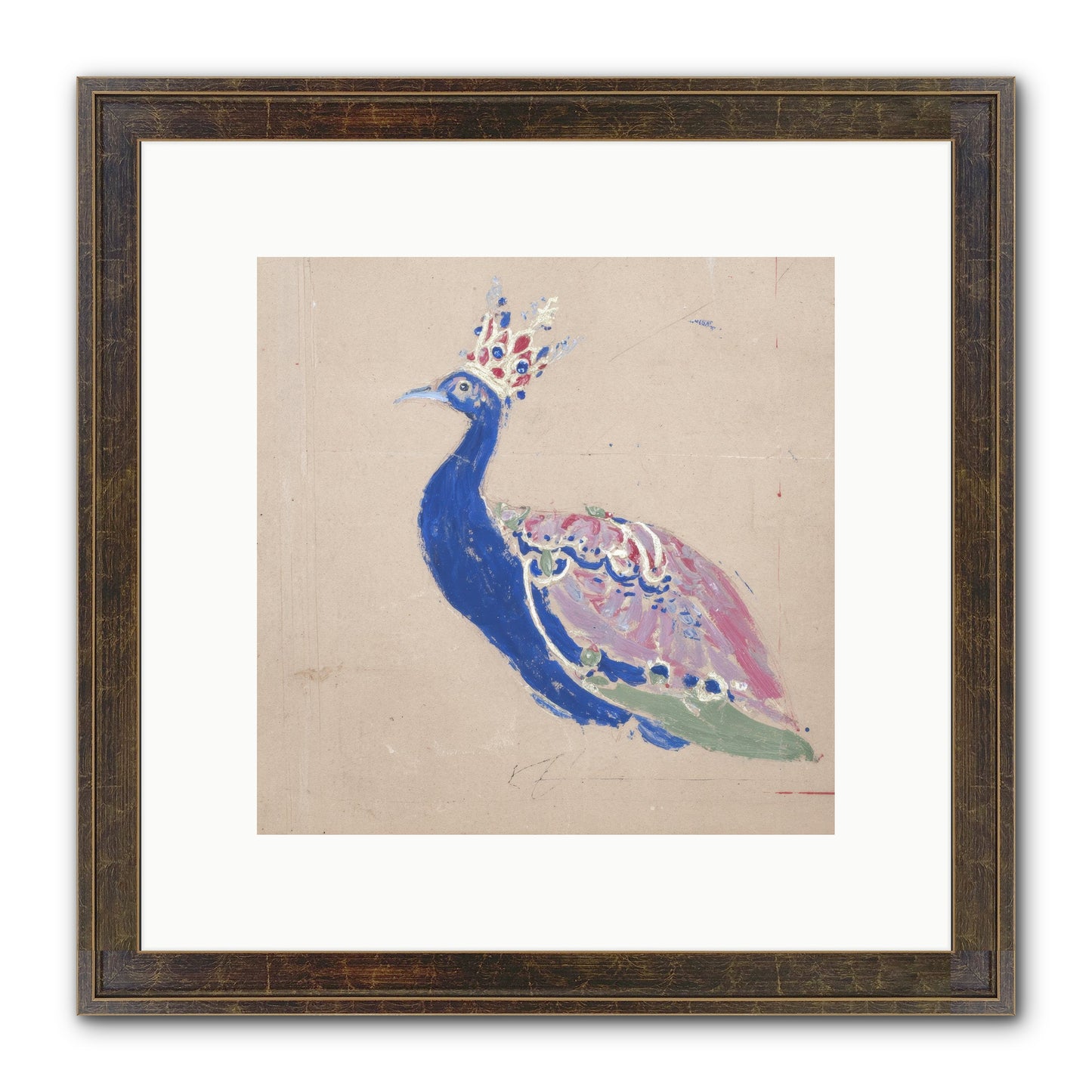 The Dapper Botanist Framed Print - Slimwoods Black/Gold 10x10