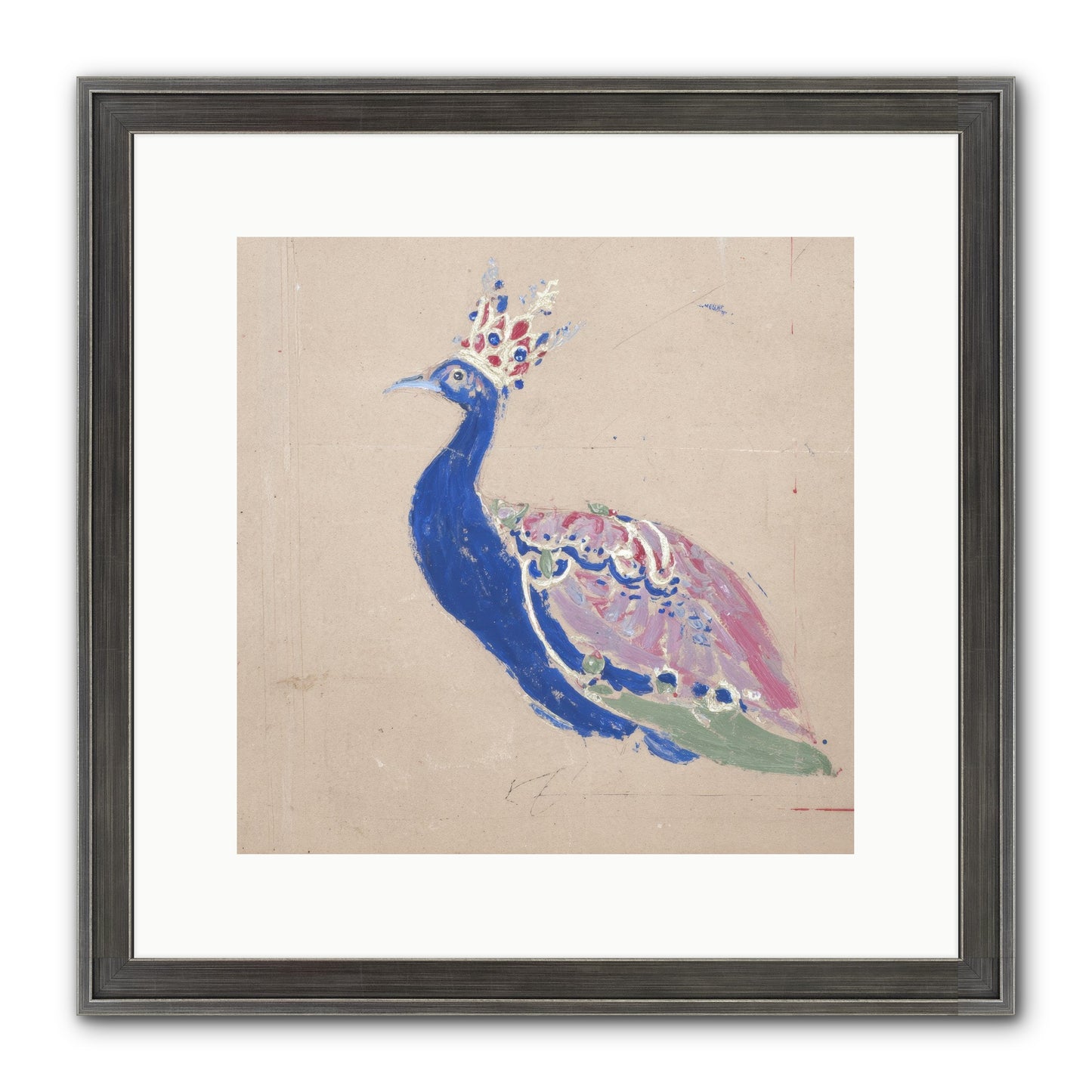 The Dapper Botanist Framed Print - Slimwoods Black/Silver 12x12