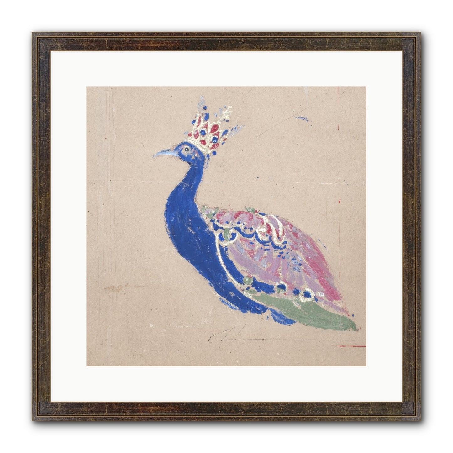 The Dapper Botanist Framed Print - Slimwoods Black/Gold 16x16