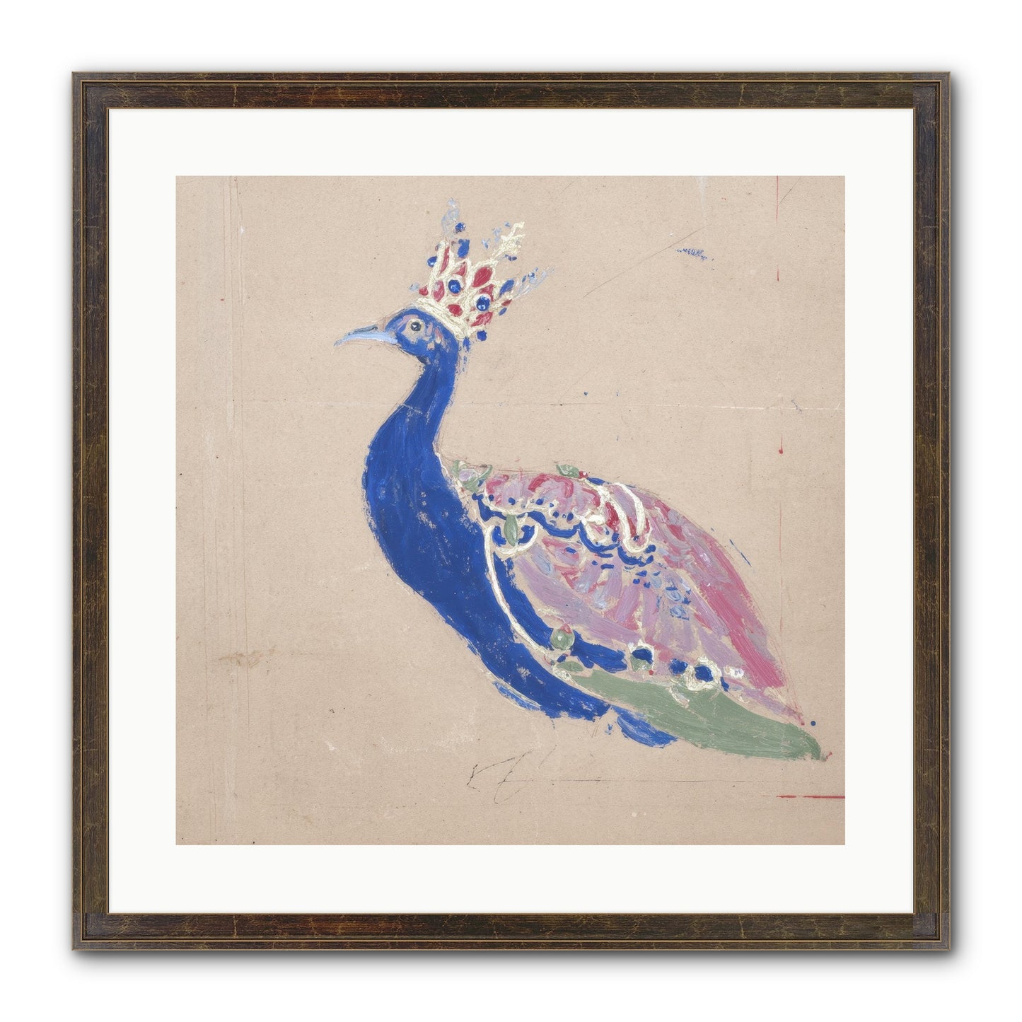 The Dapper Botanist Framed Print - Slimwoods Black/Gold 20x20