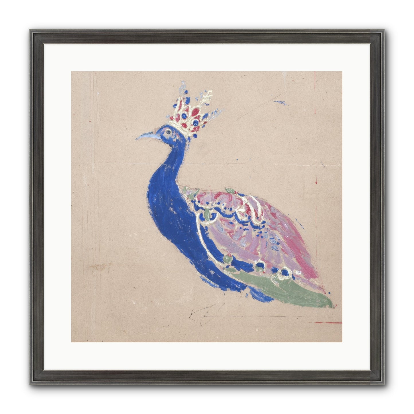 The Dapper Botanist Framed Print - Slimwoods Black/Silver 20x20