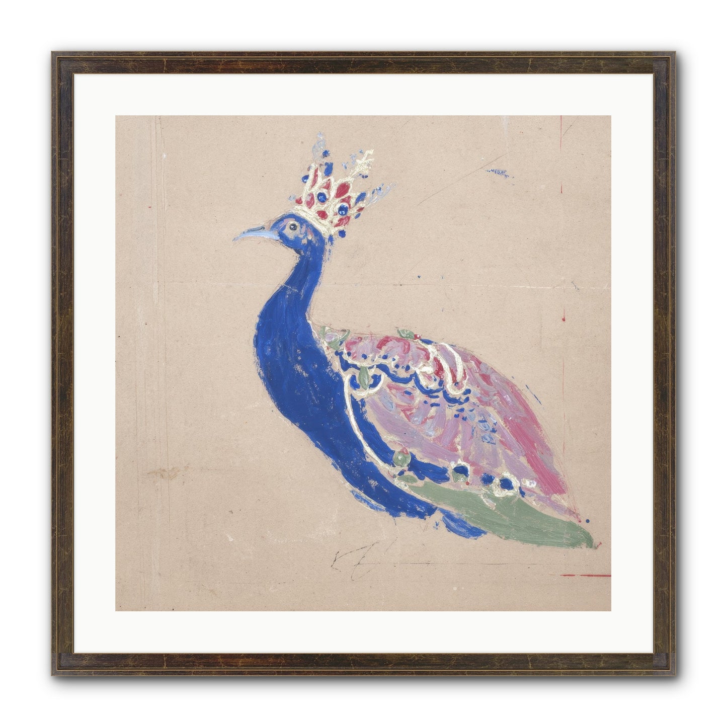 The Dapper Botanist Framed Print - Slimwoods Black/Gold 24x24