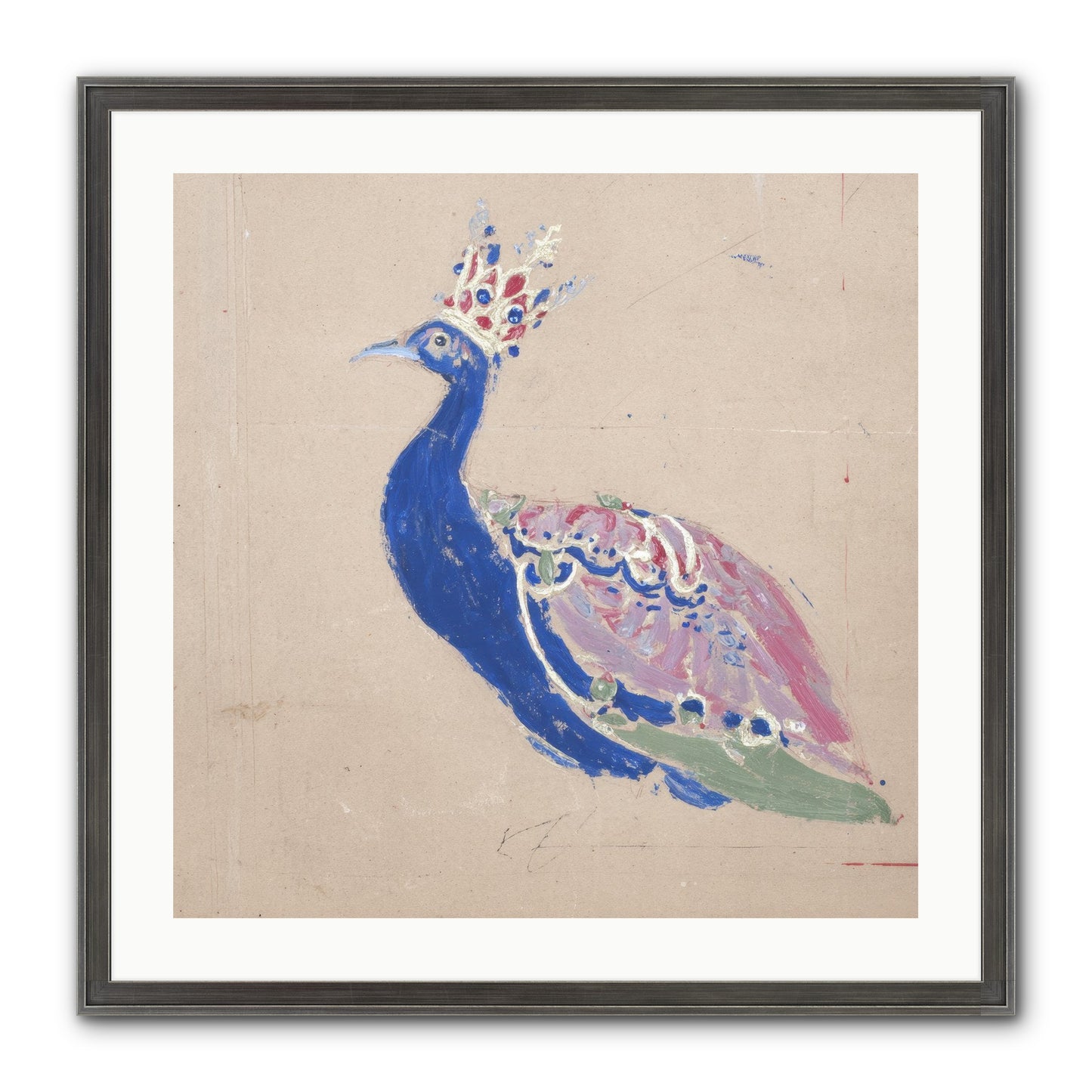 The Dapper Botanist Framed Print - Slimwoods Black/Silver 24x24