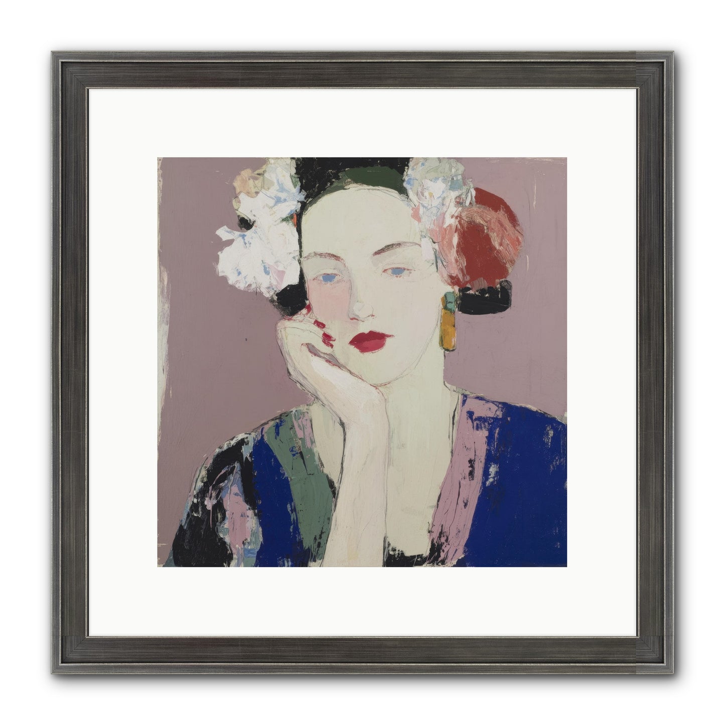 The Daydreamer's Companion Framed Print - Slimwoods Black/Silver 12x12