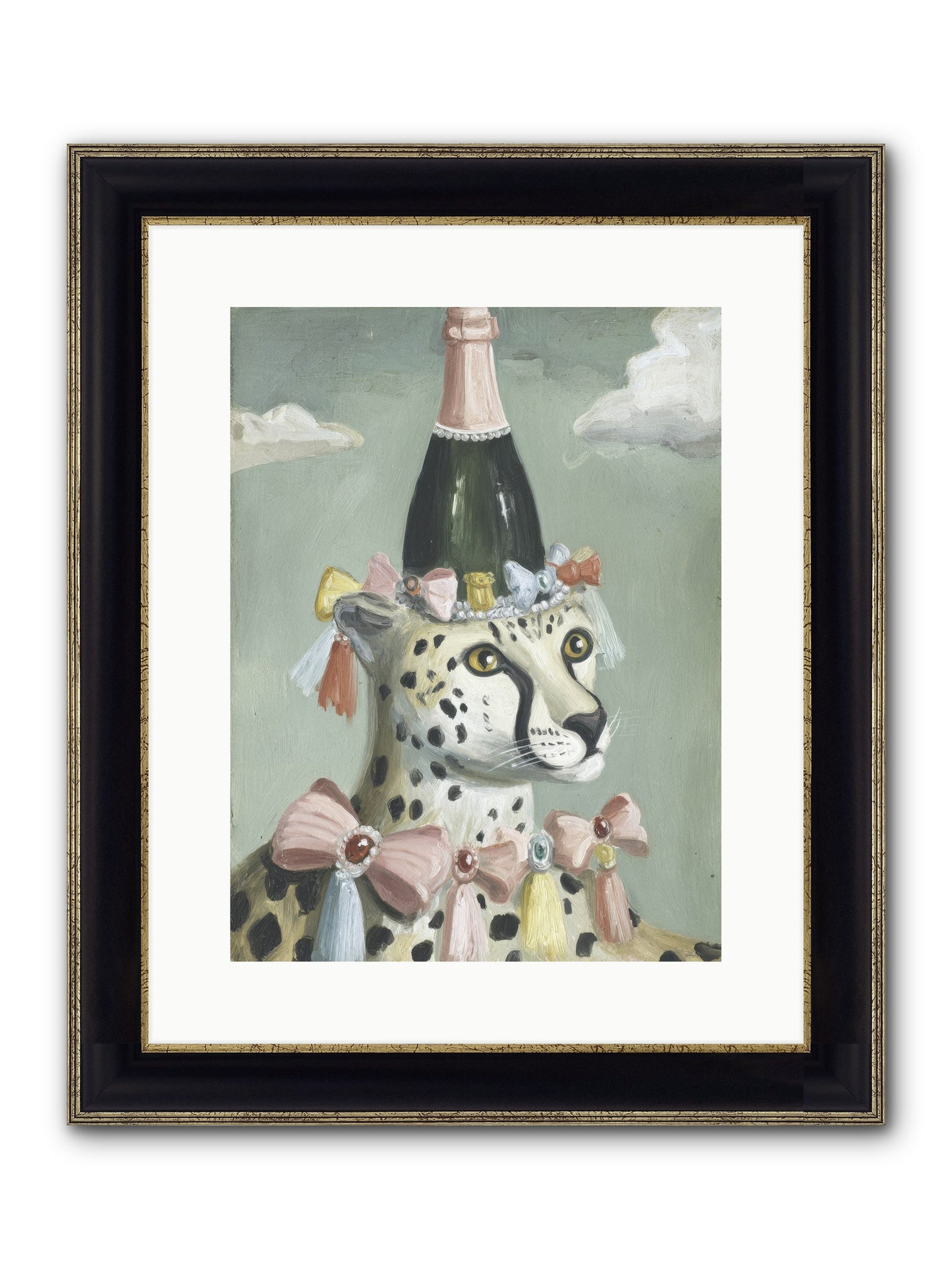The Dazzling Interlude Framed Print - Black & Gold 12x16